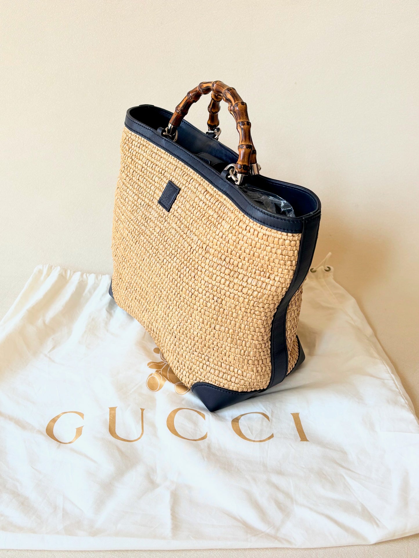 GUCCI Sac Panier Bambou