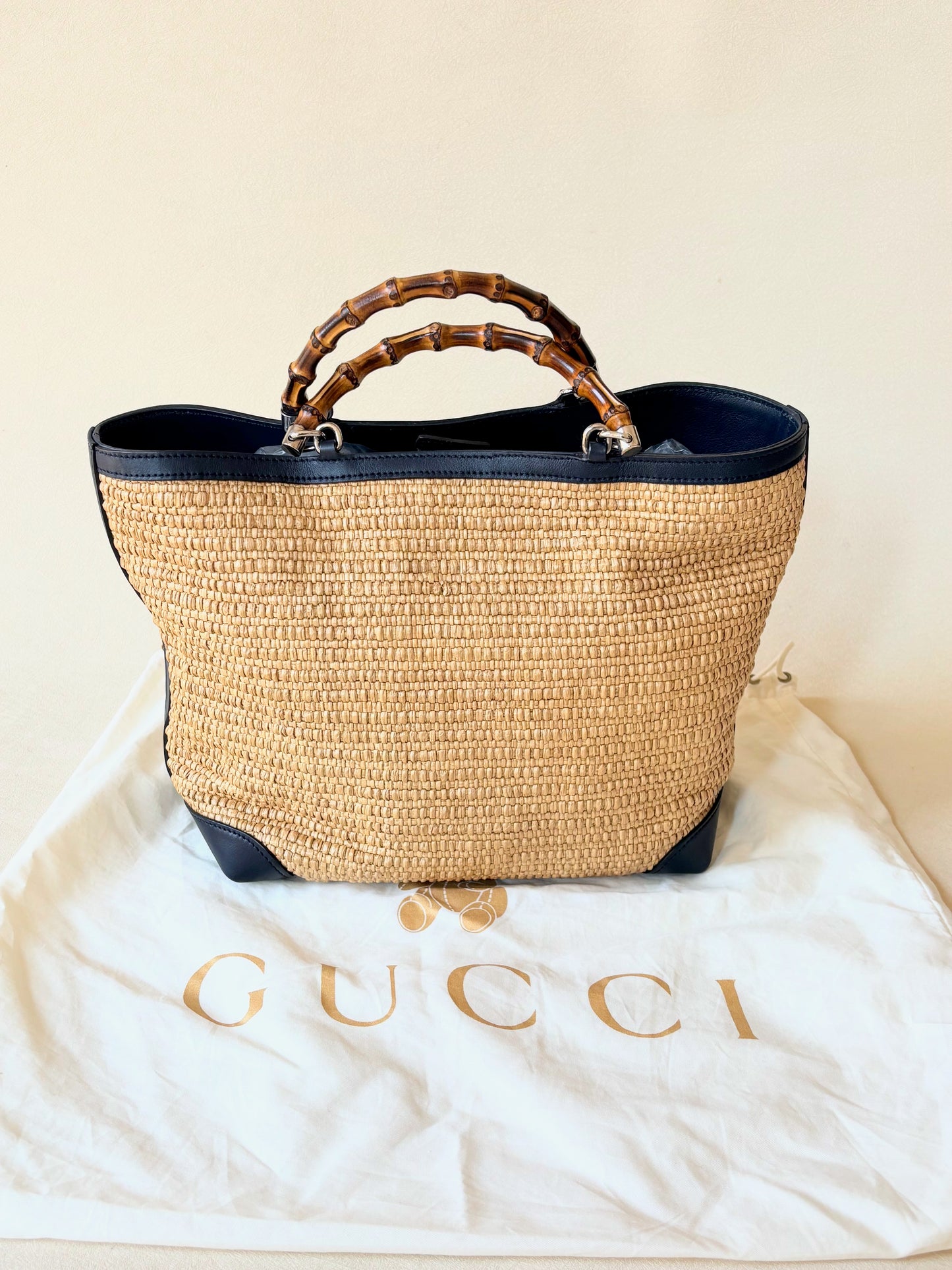 GUCCI Sac Panier Bambou