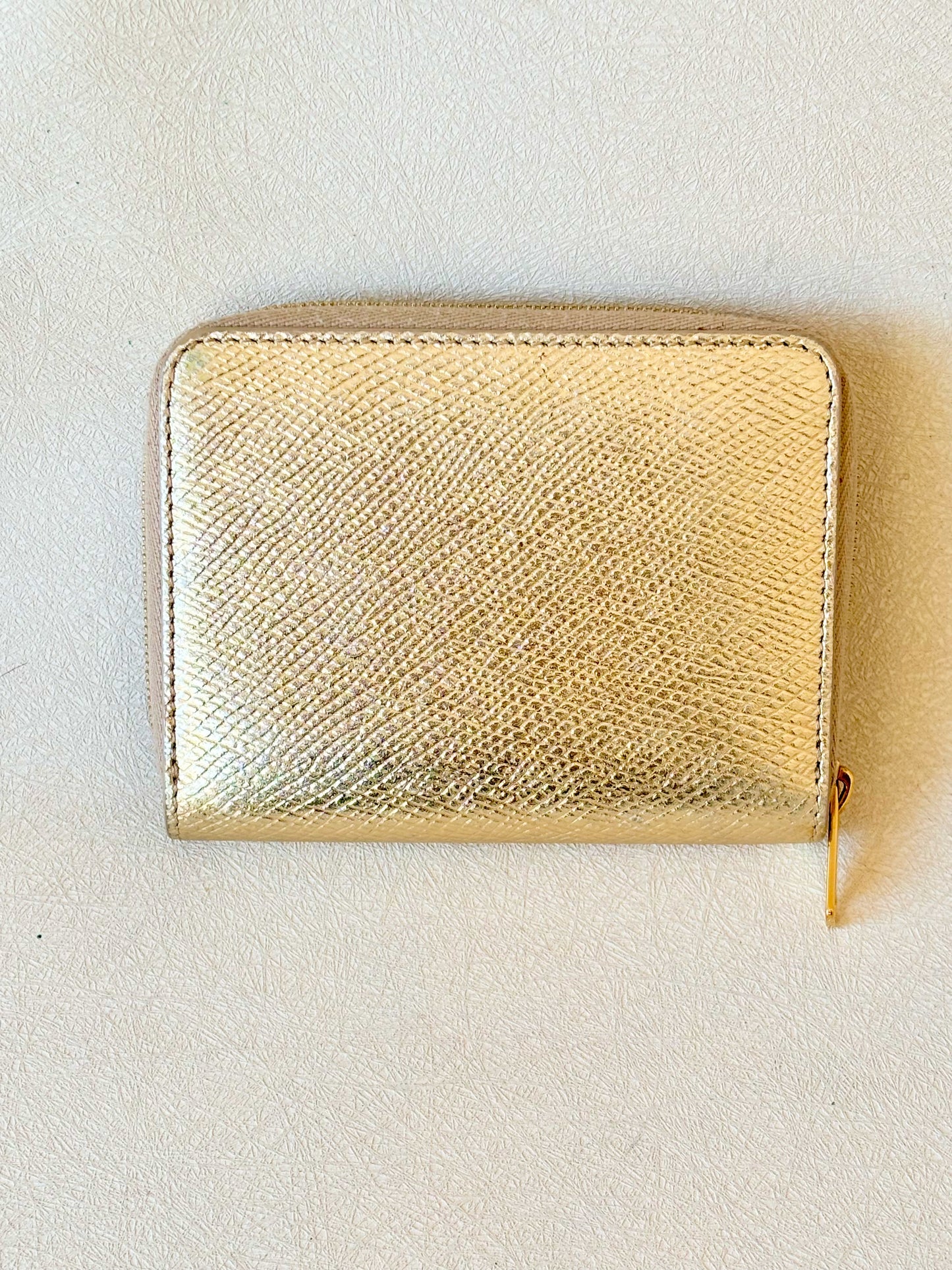 CÉLINE Portefeuille cuir or