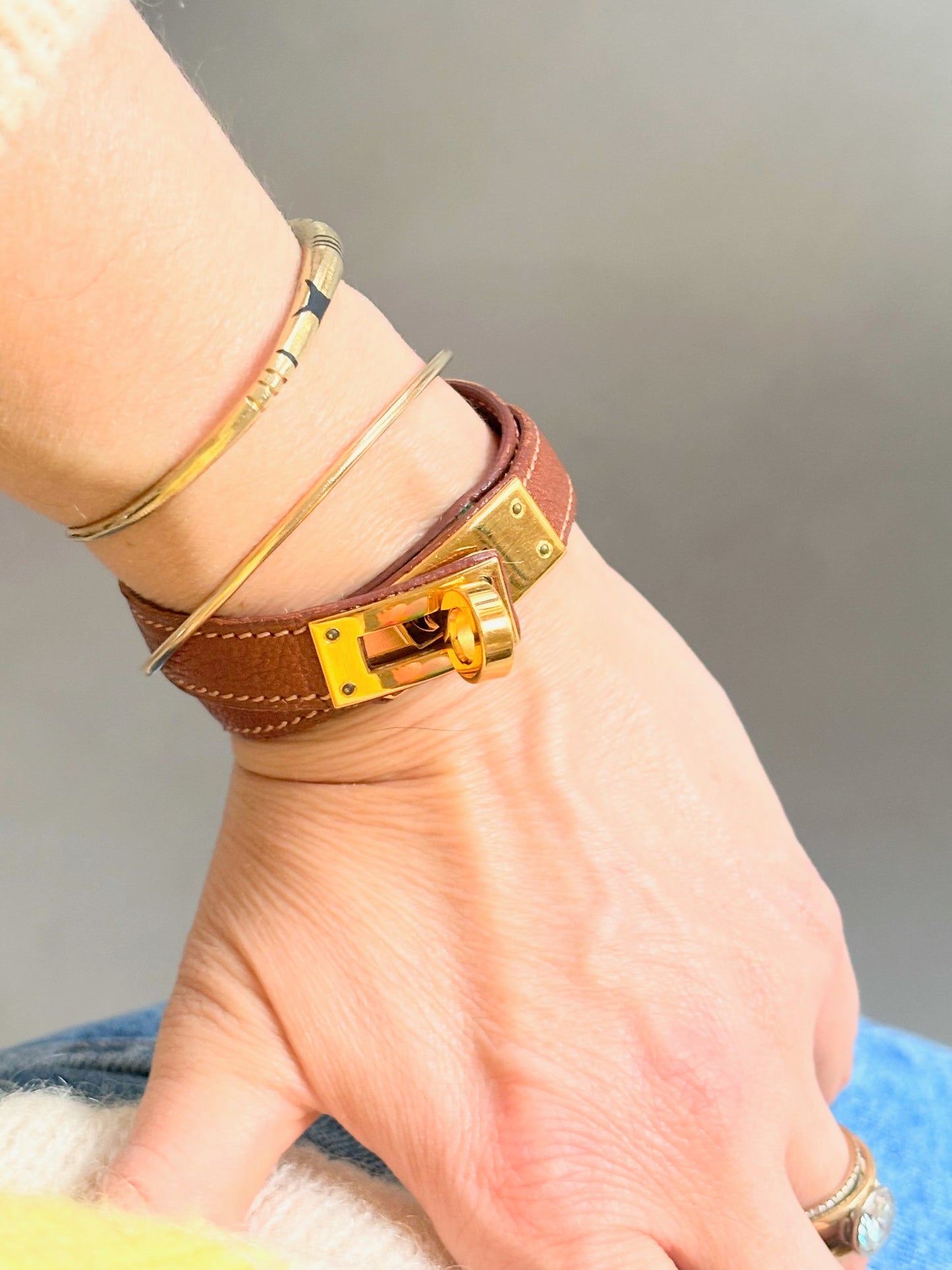 HERMÈS Bracelet Kelly double tour