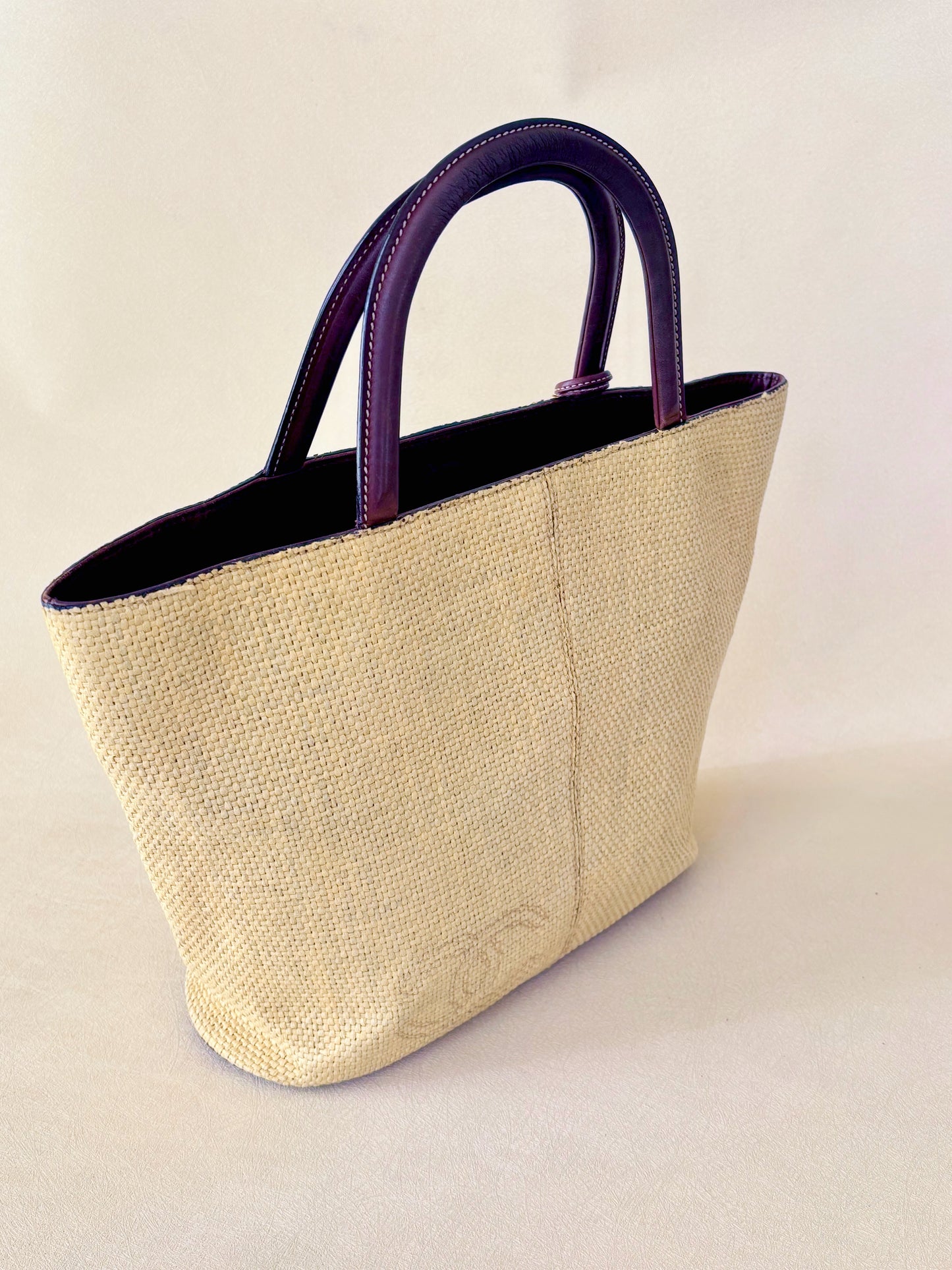 CHANEL Panier Raphia