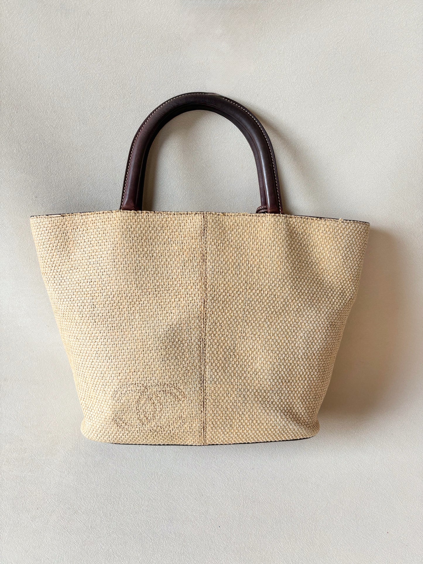 CHANEL Panier Raphia
