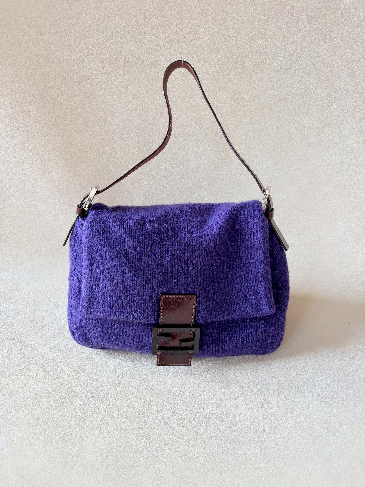 FENDI Sac Mamma Baguette Laine