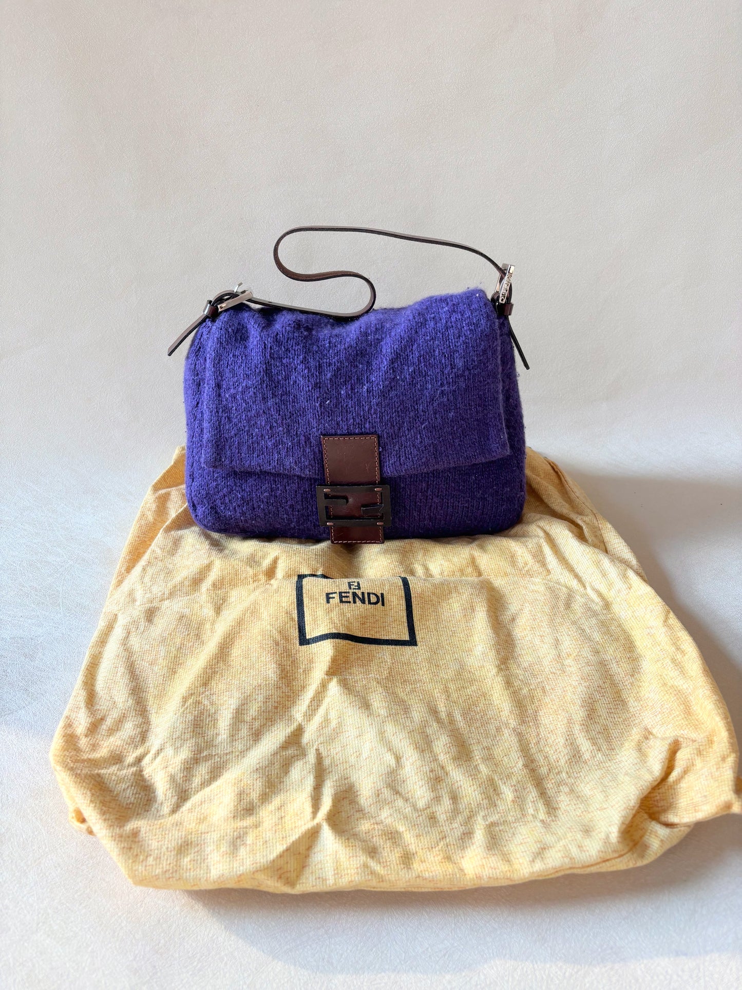FENDI Sac Mamma Baguette Laine