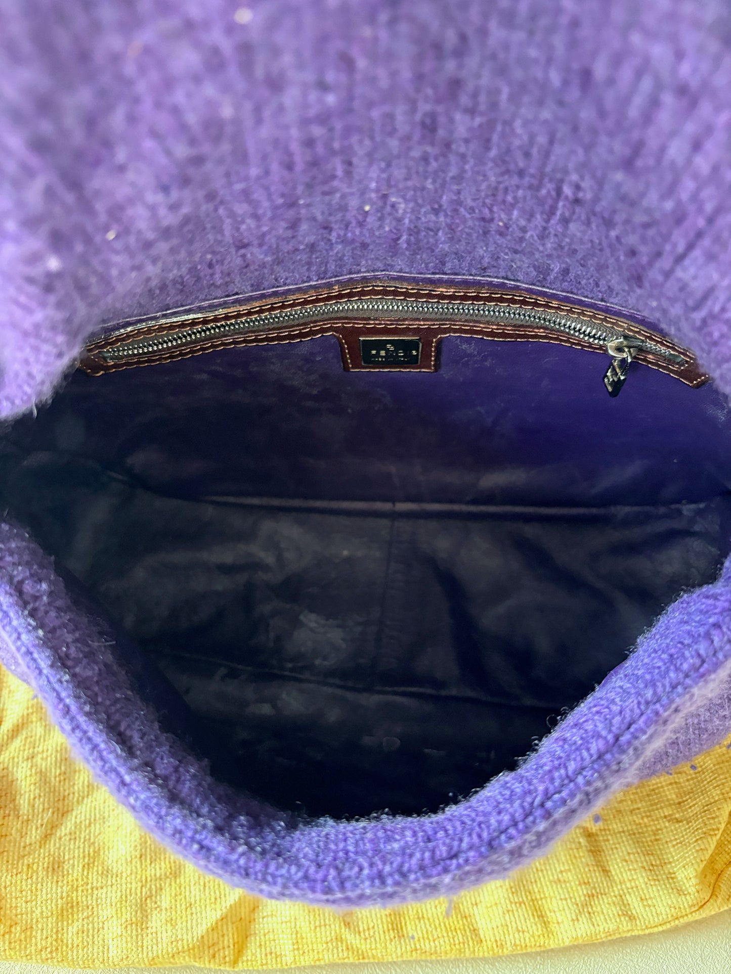 FENDI Sac Mamma Baguette Laine