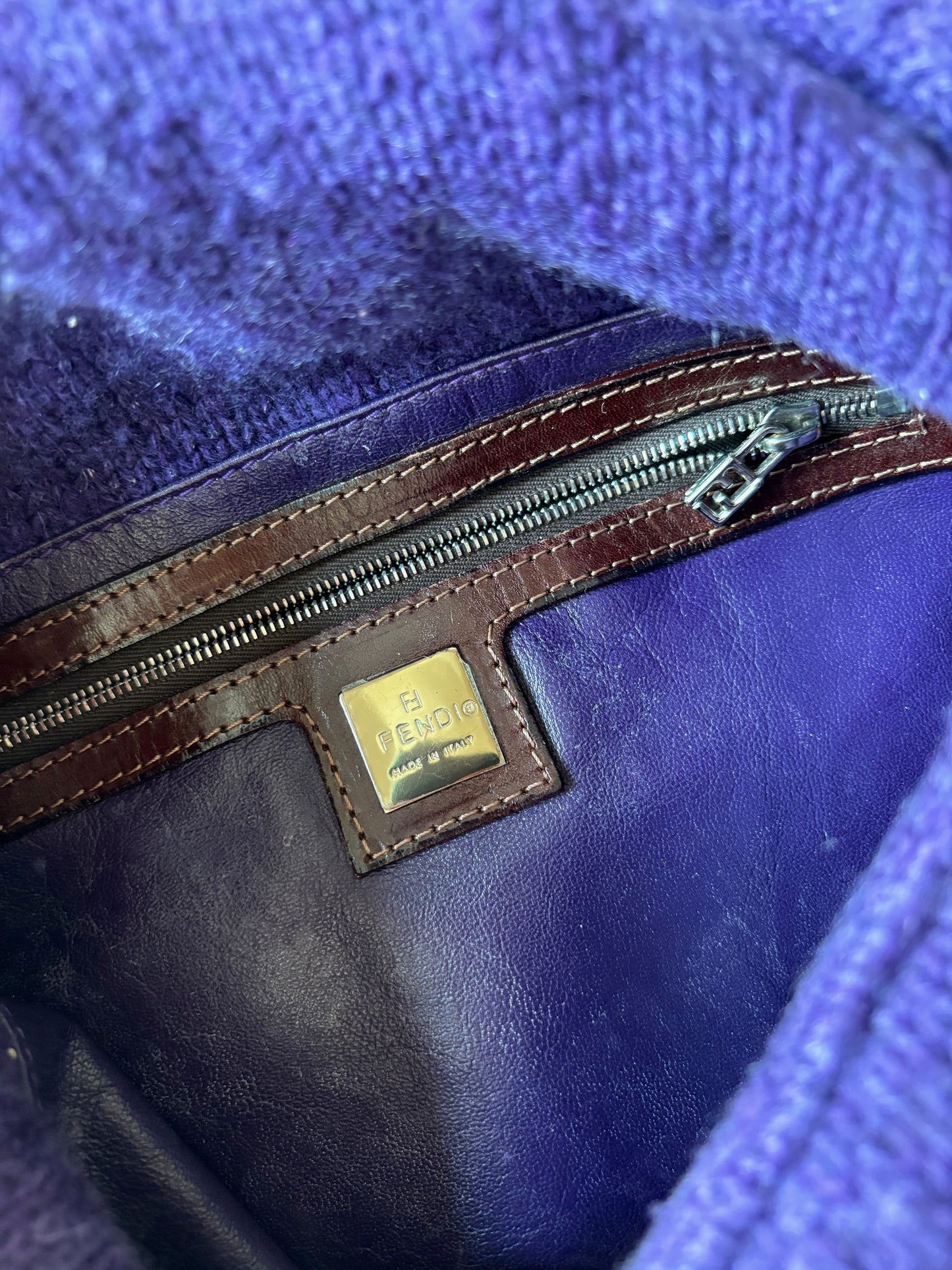 FENDI Sac Mamma Baguette Laine