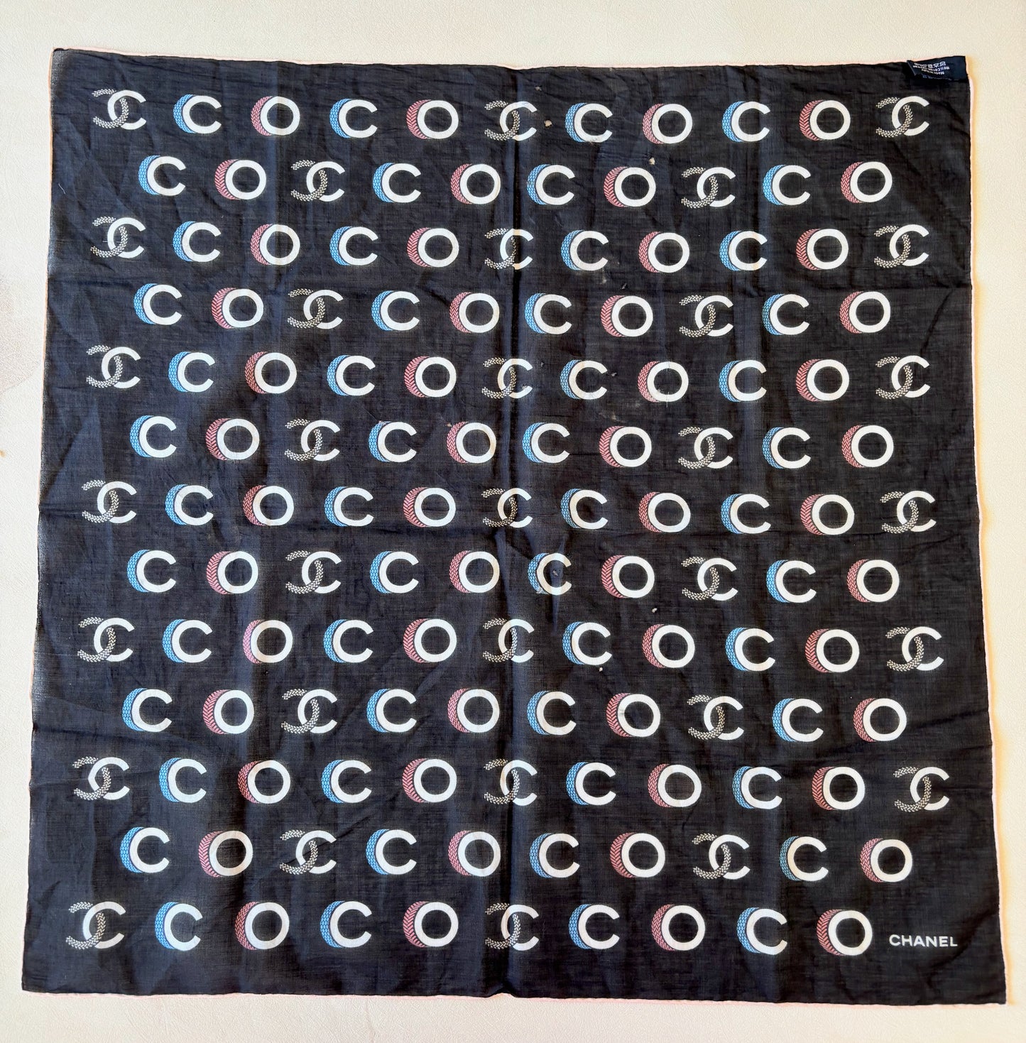 CHANEL Foulard en coton
