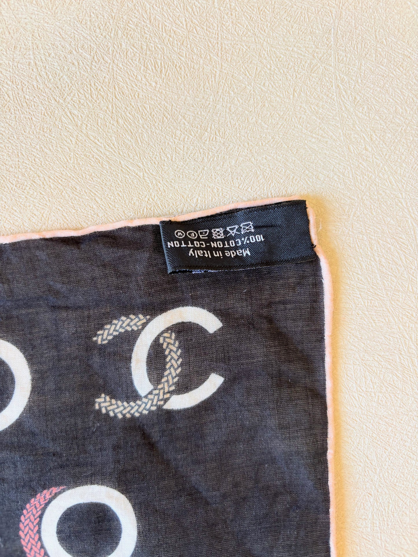 CHANEL Foulard en coton