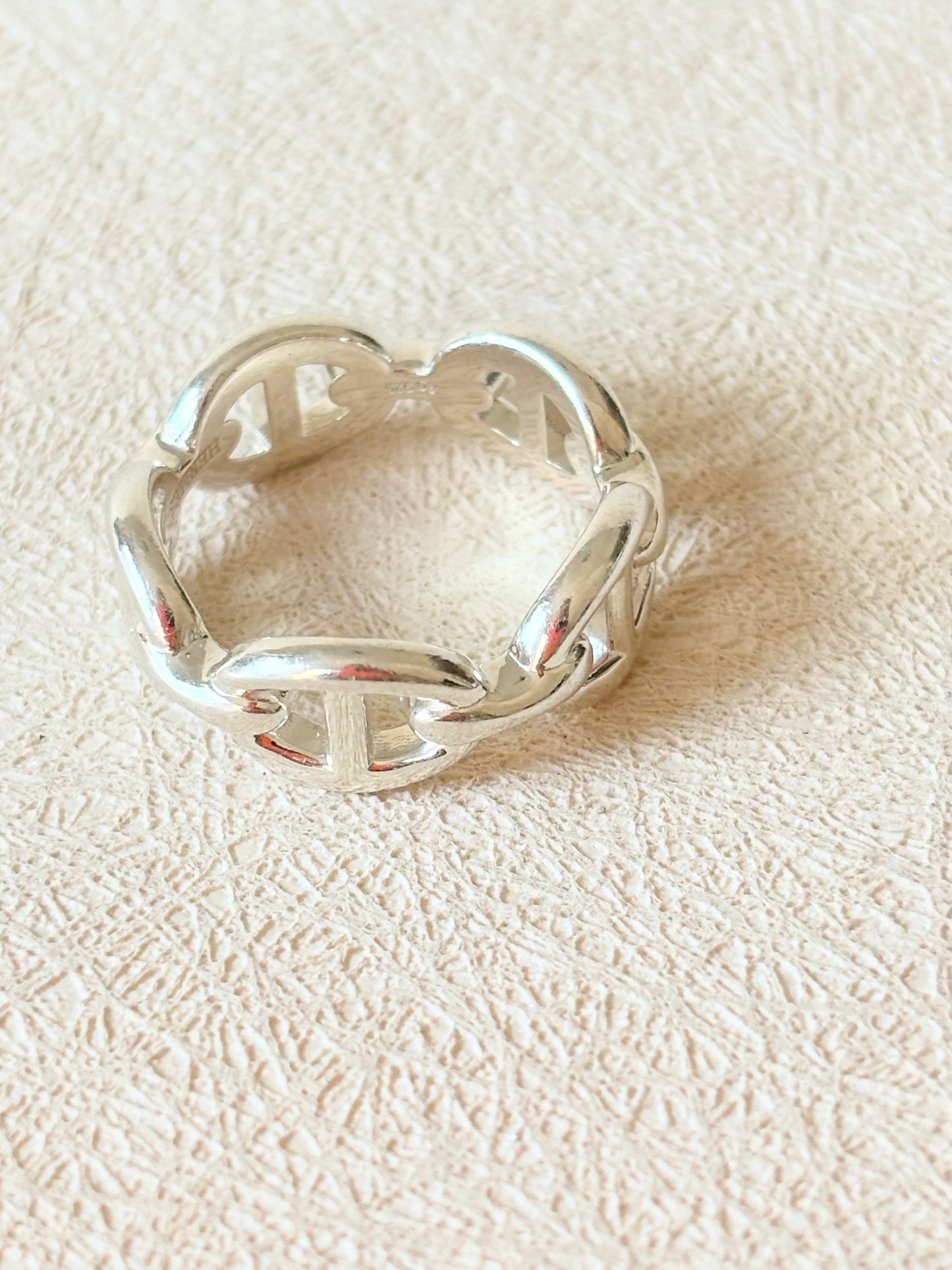 HERMÈS Bague Chaîne d'ancre