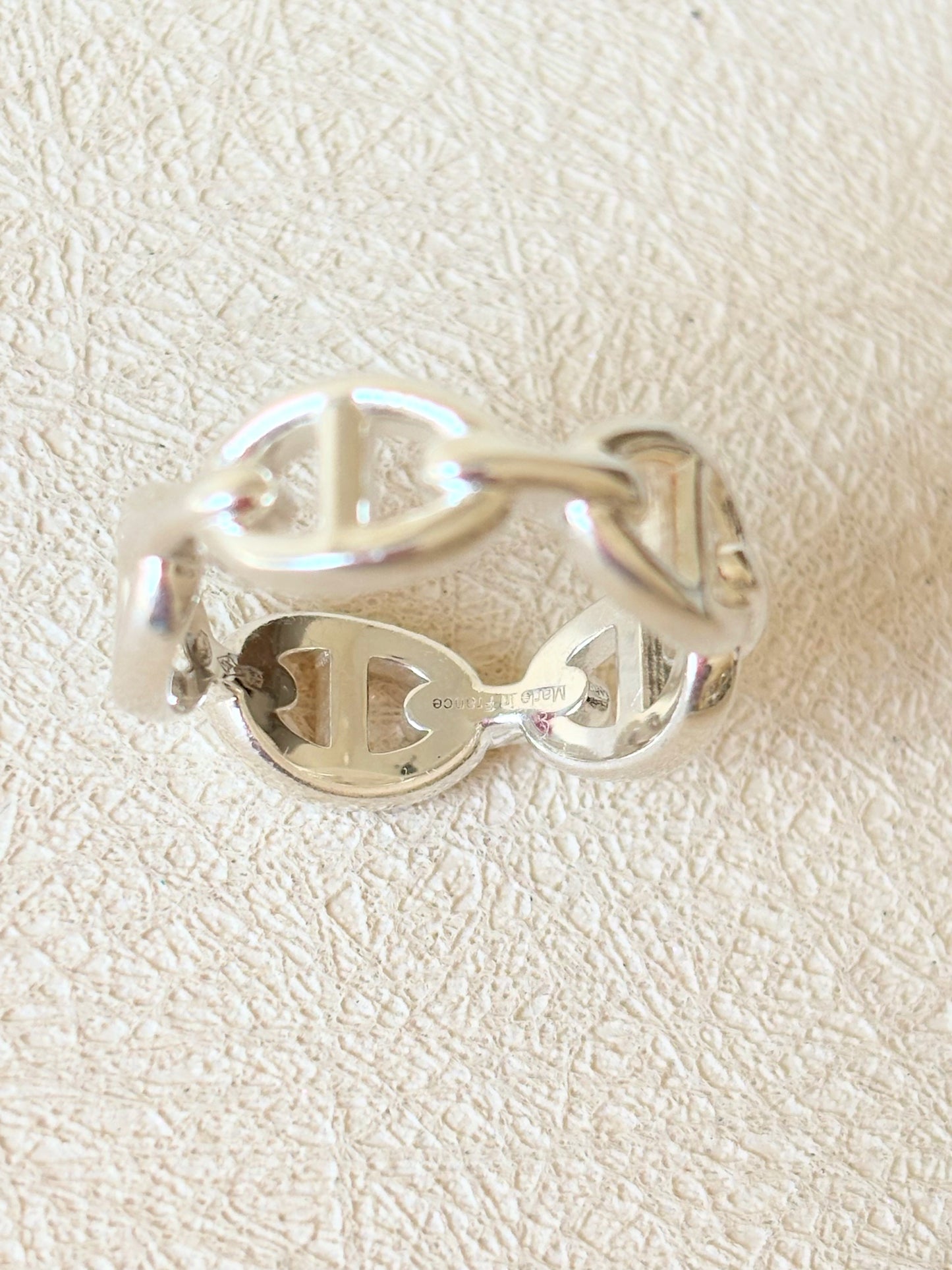 HERMÈS Bague Chaîne d'ancre