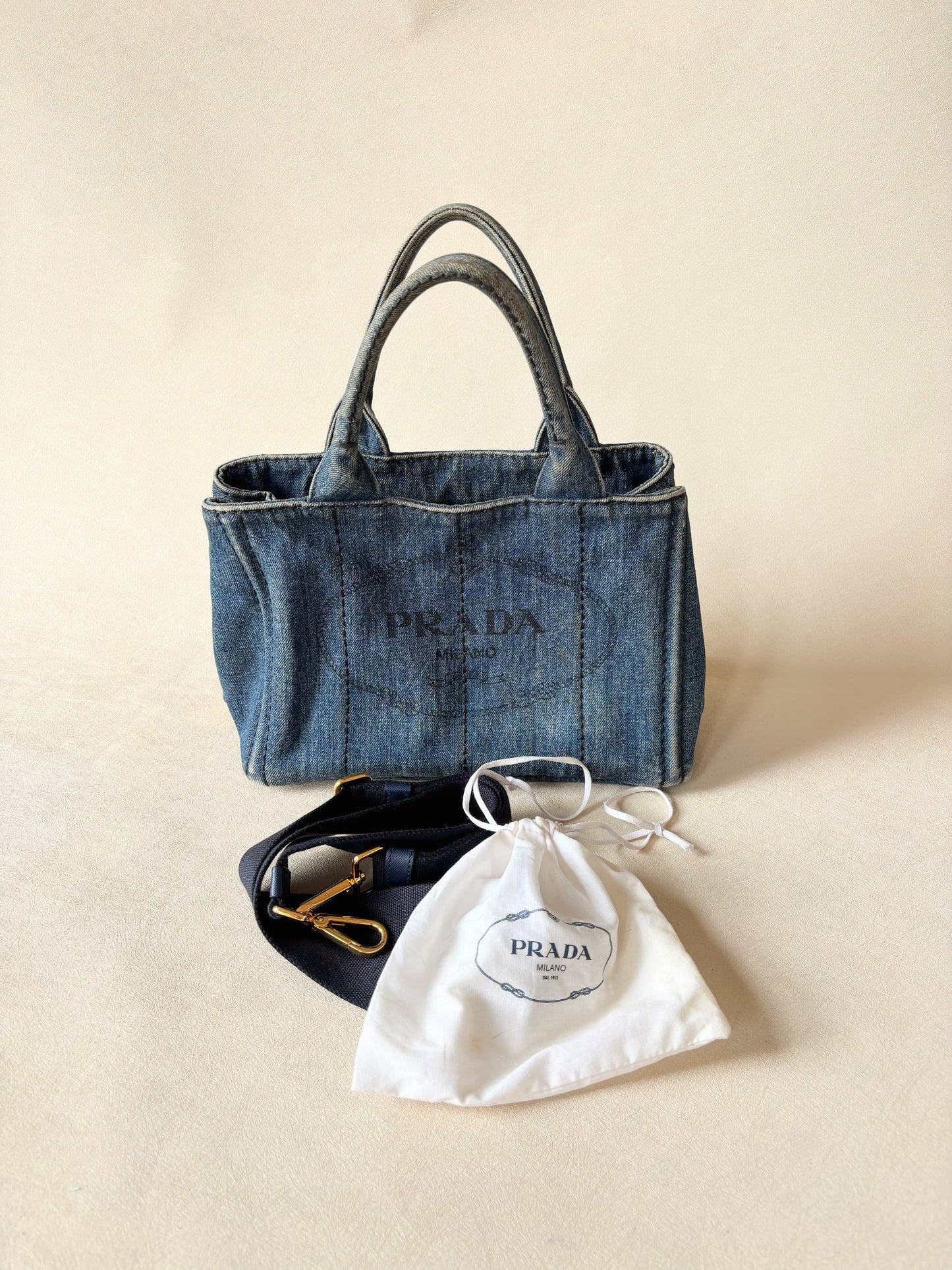 PRADA Sac Canapa denim