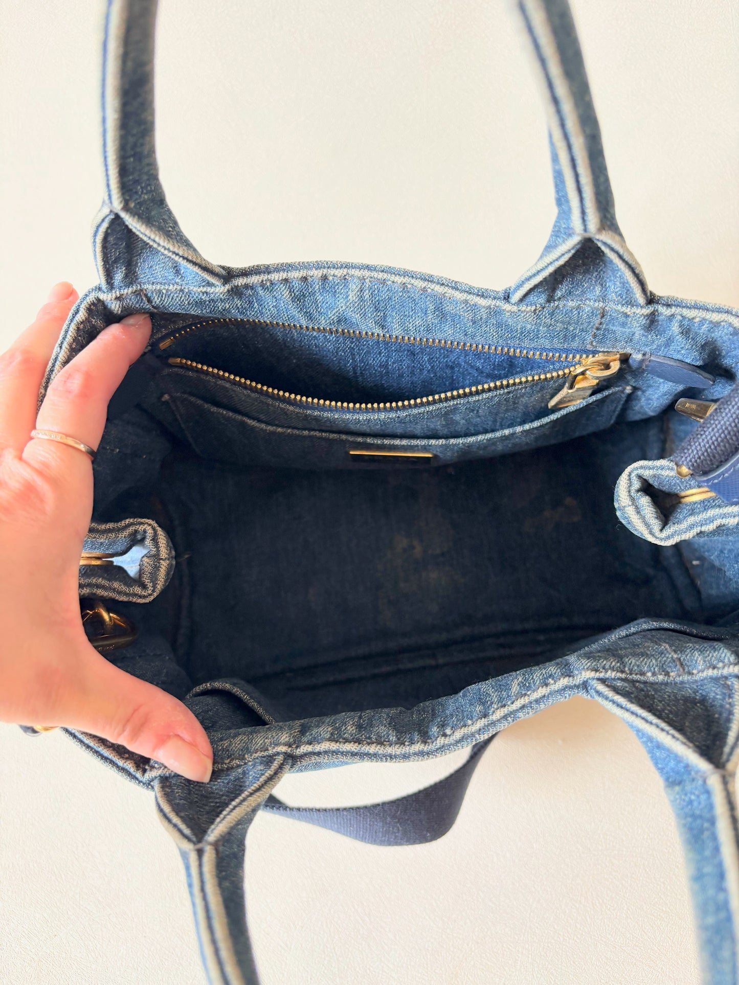 PRADA Sac Canapa denim