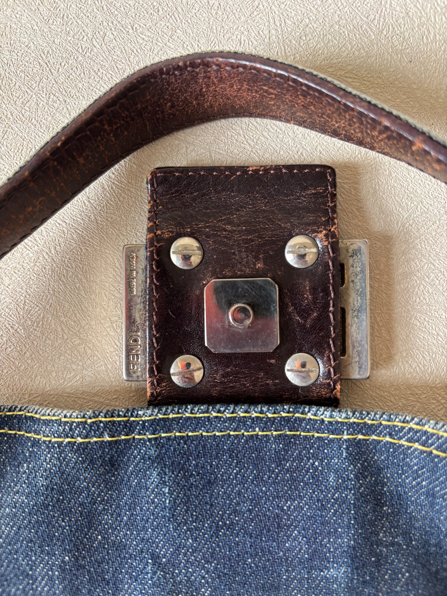 FENDI Sac Baguette Denim