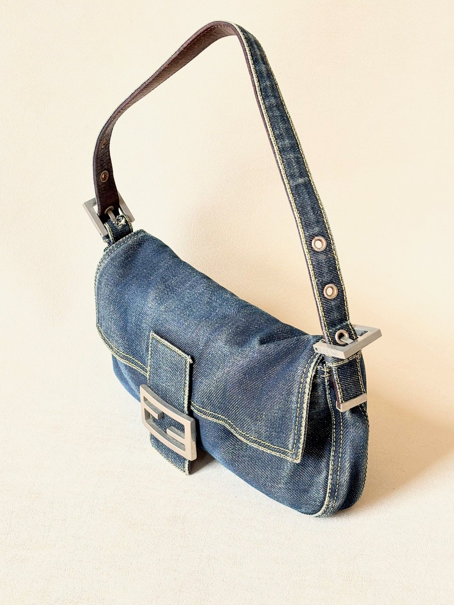 FENDI Sac Baguette Denim