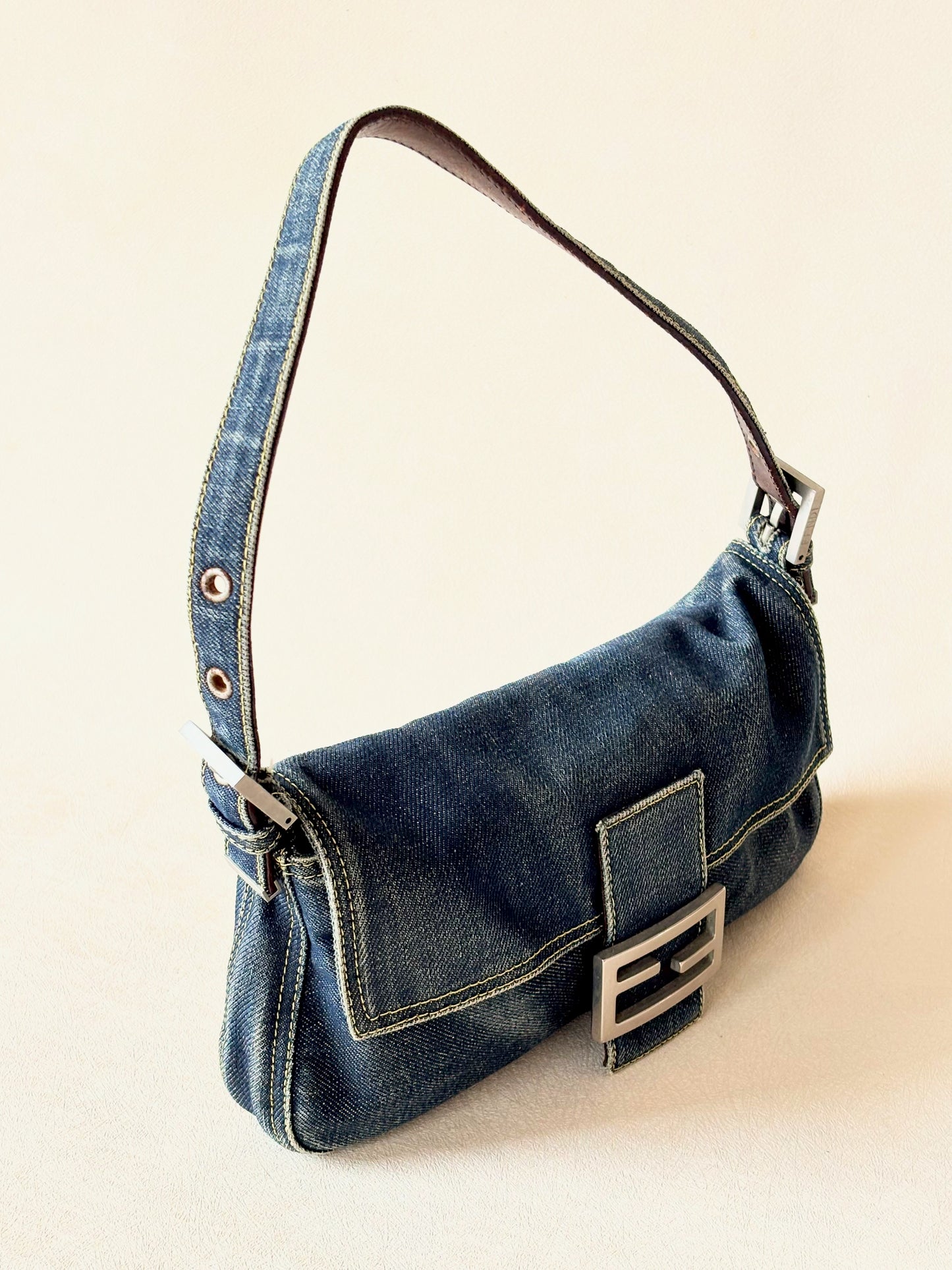FENDI Sac Baguette Denim