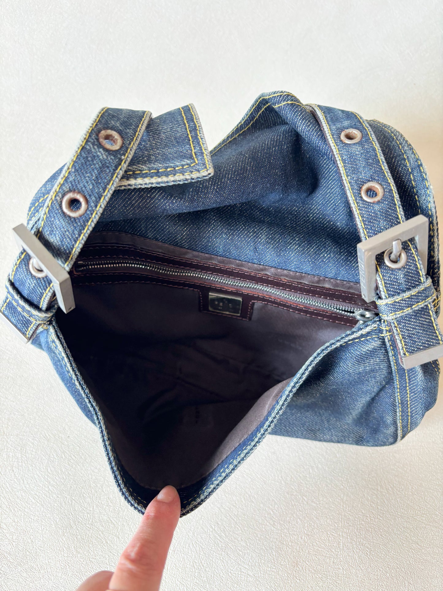 FENDI Sac Baguette Denim