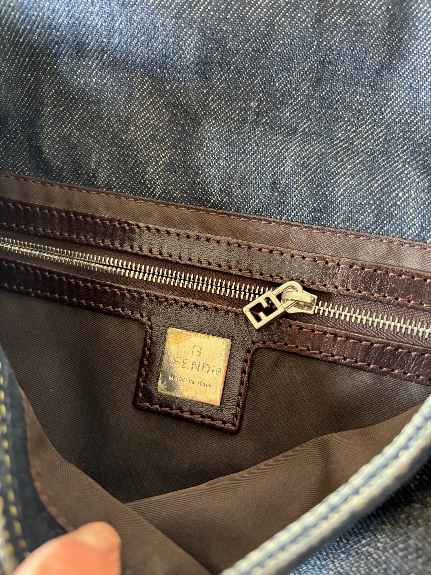 FENDI Sac Baguette Denim