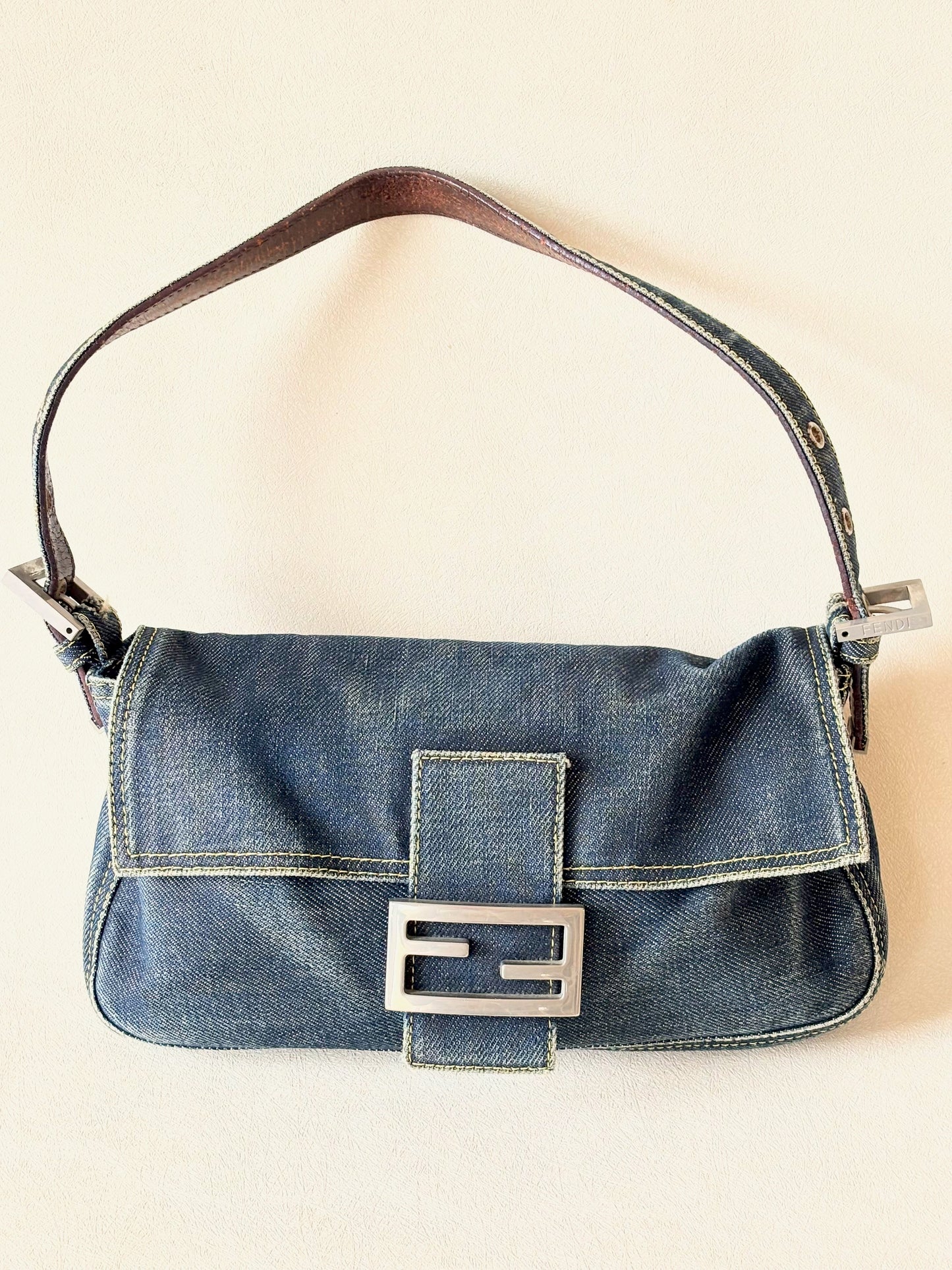 FENDI Sac Baguette Denim