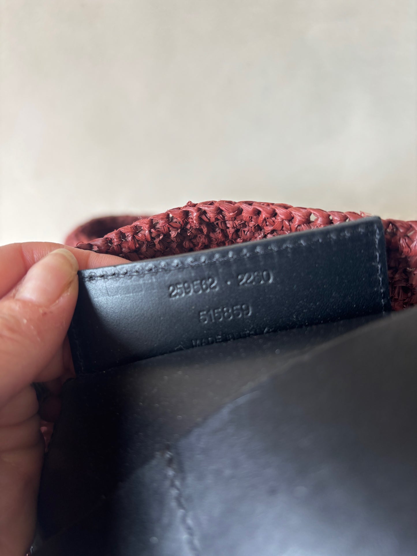 BALENCIAGA Panier en raphia