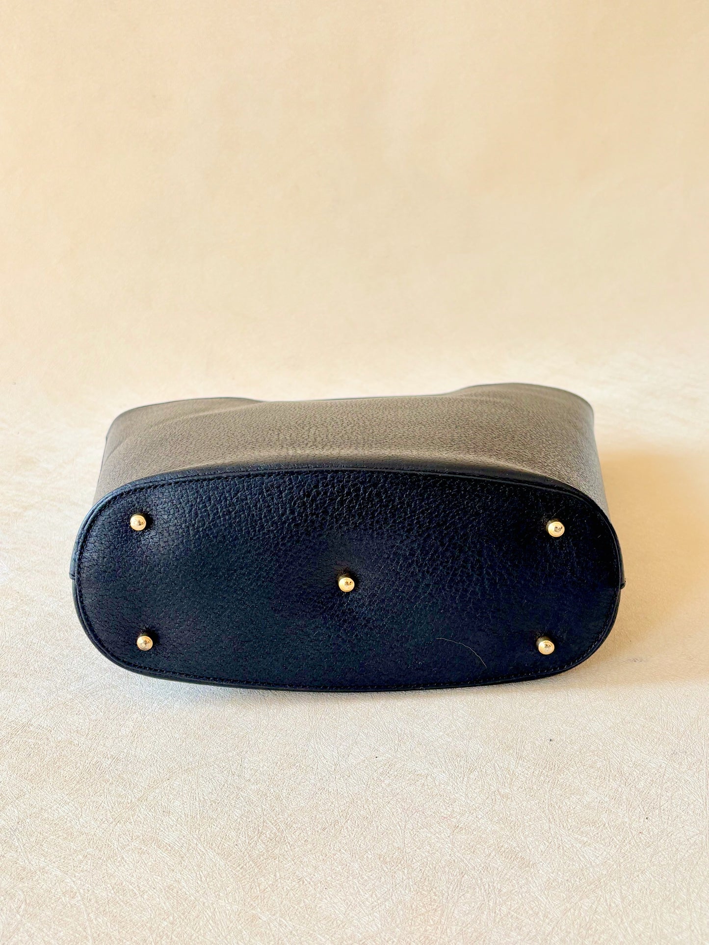 GUCCI Sac en cuir noir