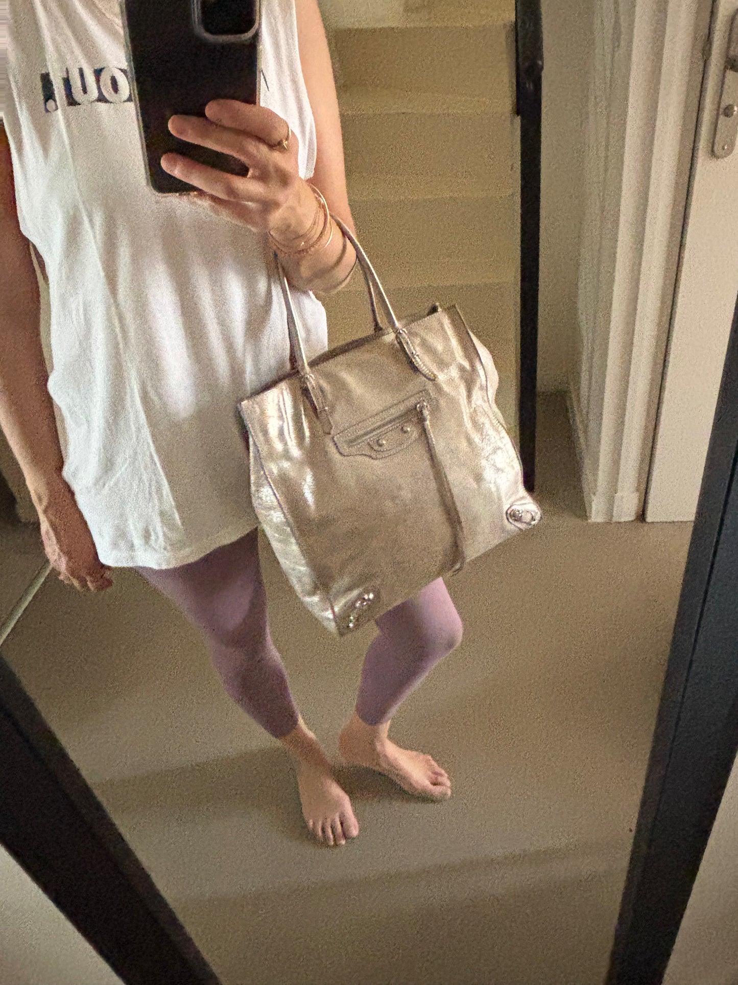 BALENCIAGA Sac Paper Argent