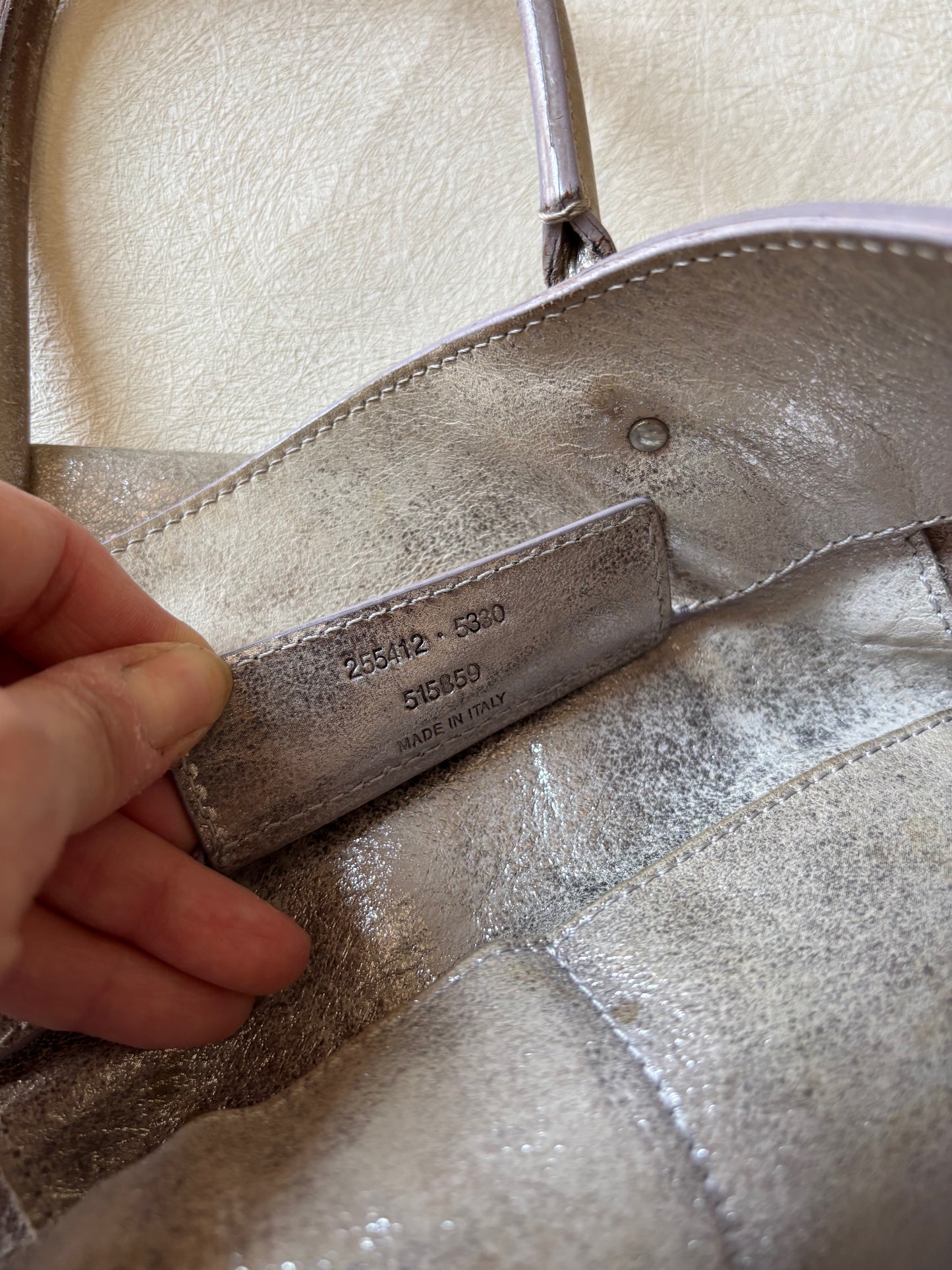 BALENCIAGA Sac Paper Argent