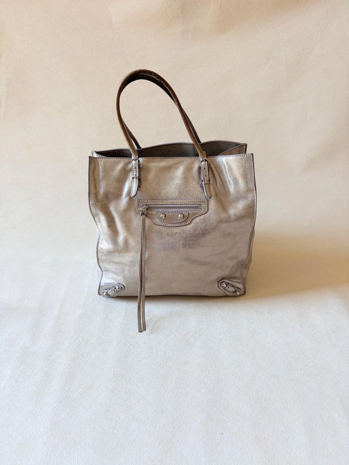 BALENCIAGA Sac Paper Argent