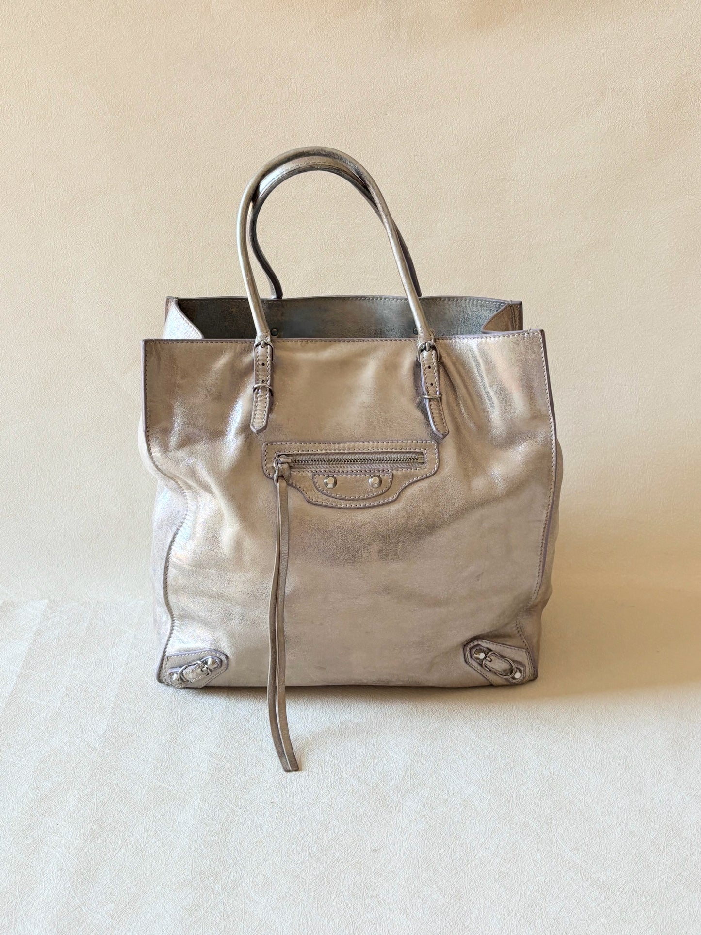 BALENCIAGA Sac Paper Argent