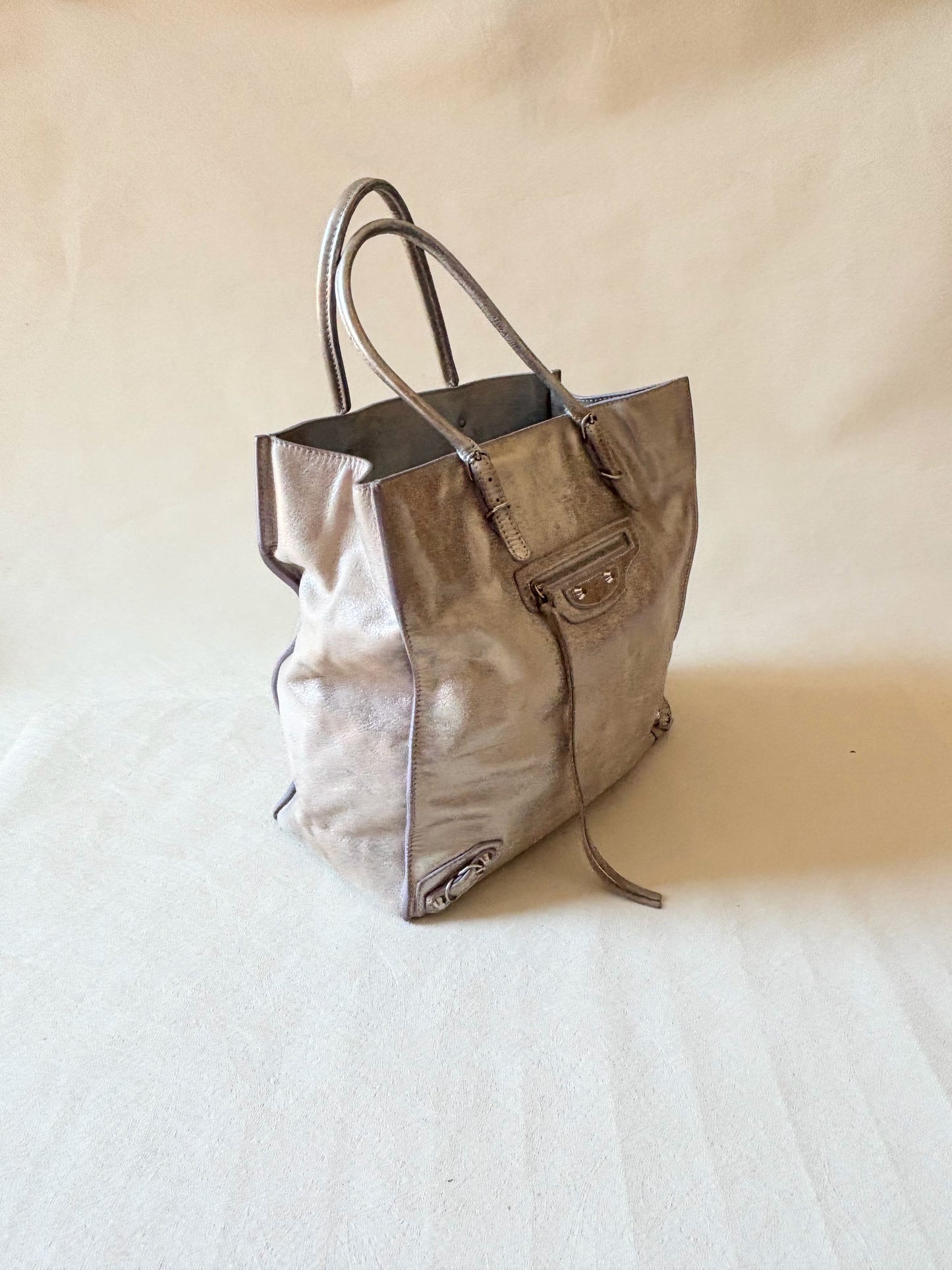 BALENCIAGA Sac Paper Argent