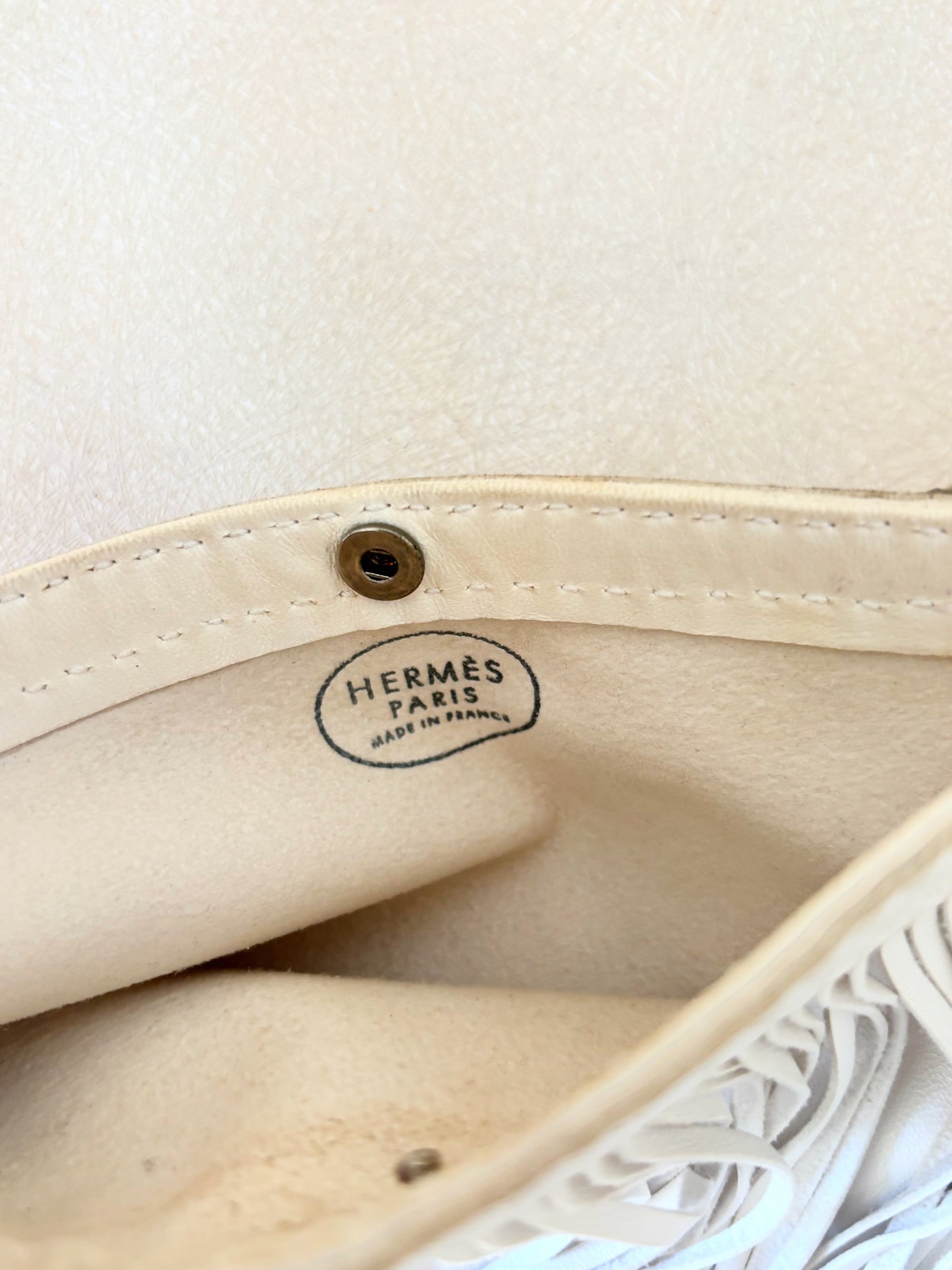 HERMÈS Sac Tudu à franges