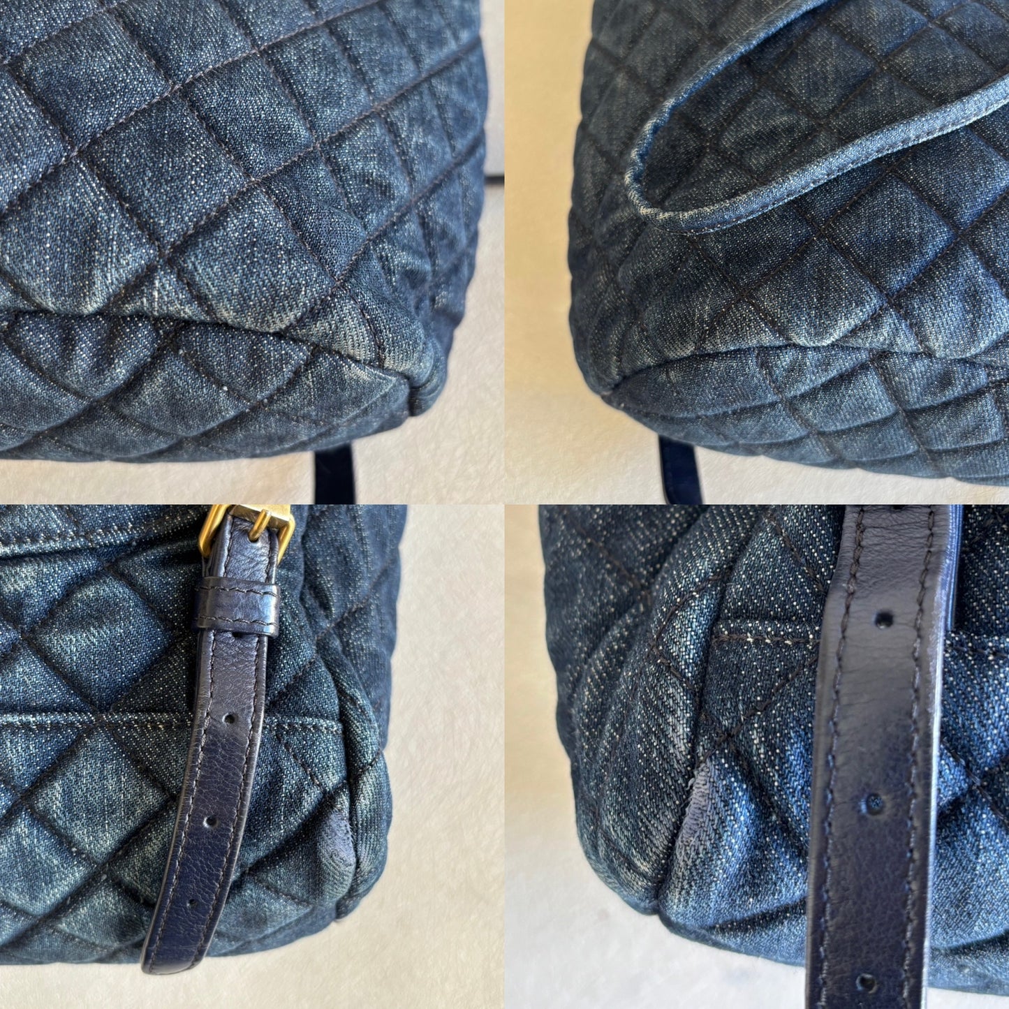 CHANEL Sac à dos denim