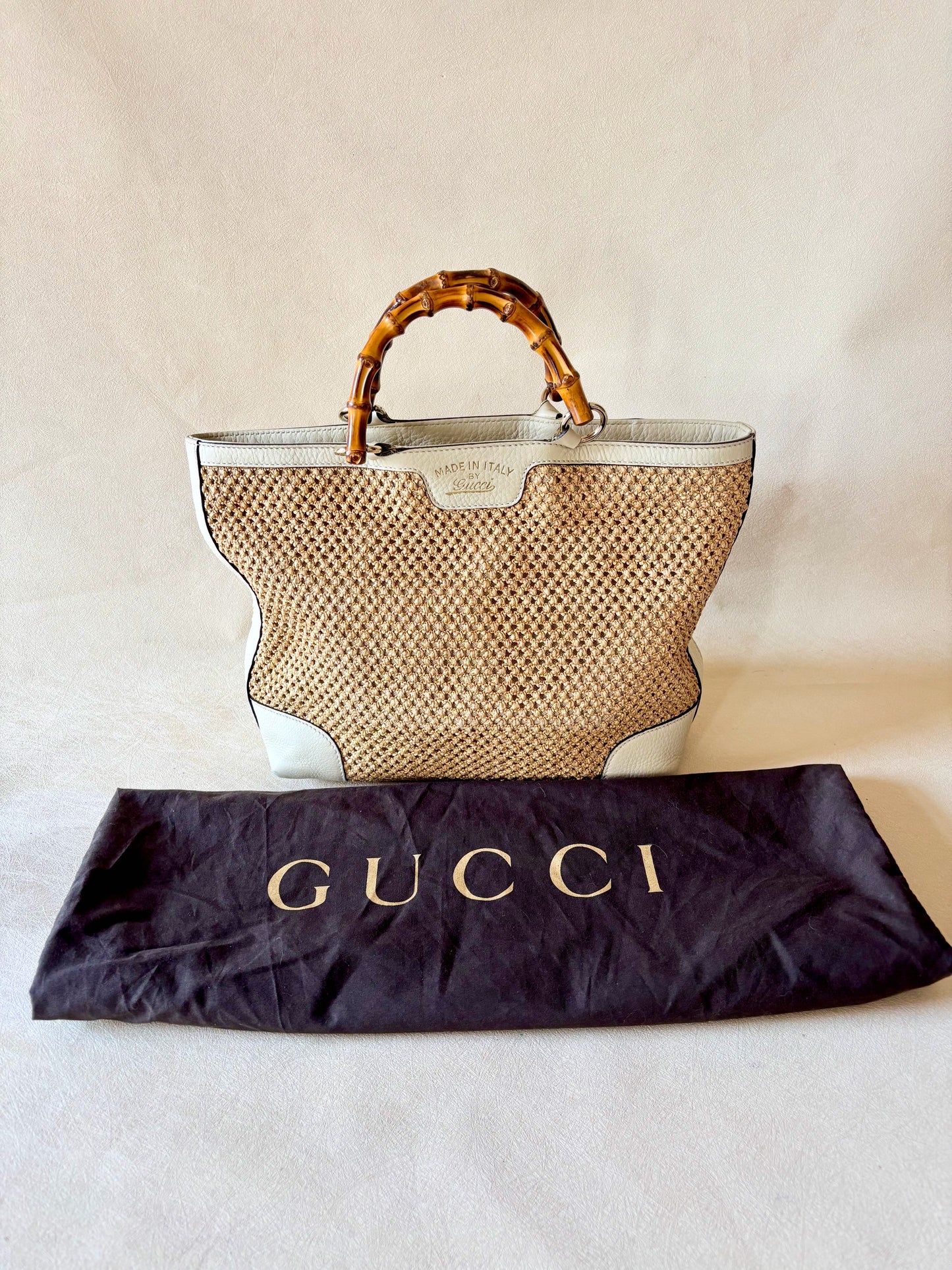 GUCCI Sac panier Bambou