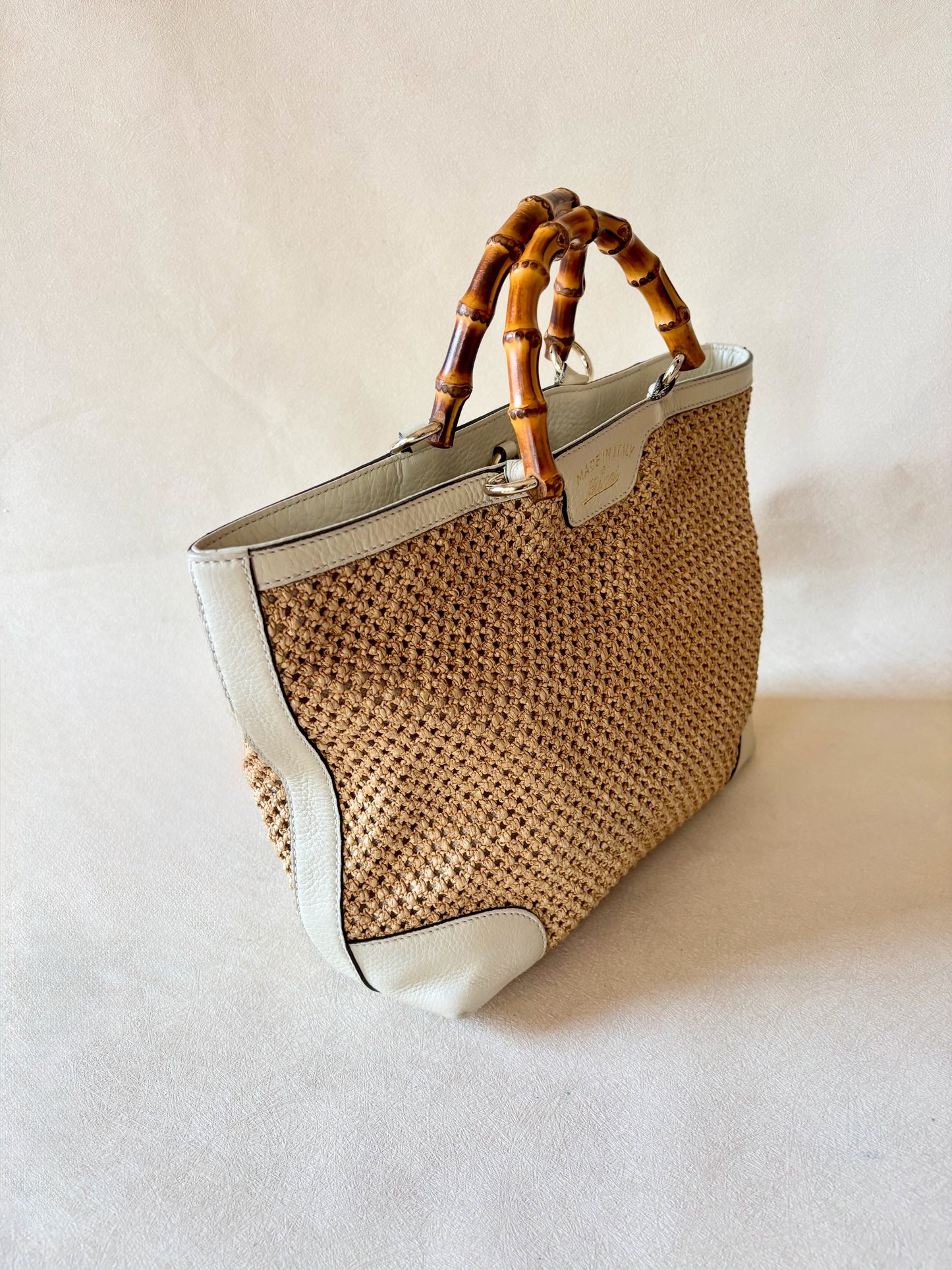 GUCCI Sac panier Bambou