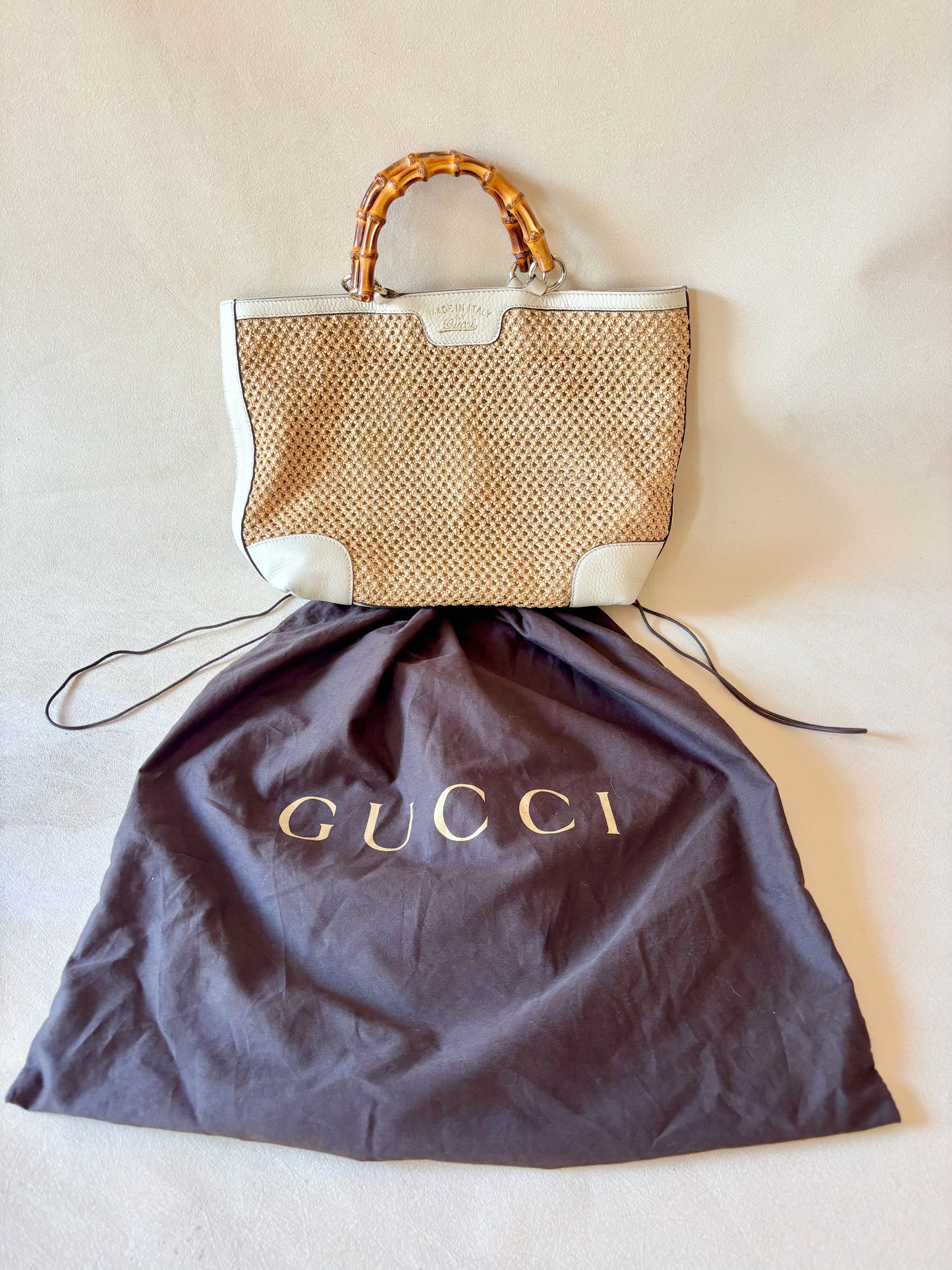 GUCCI Sac panier Bambou
