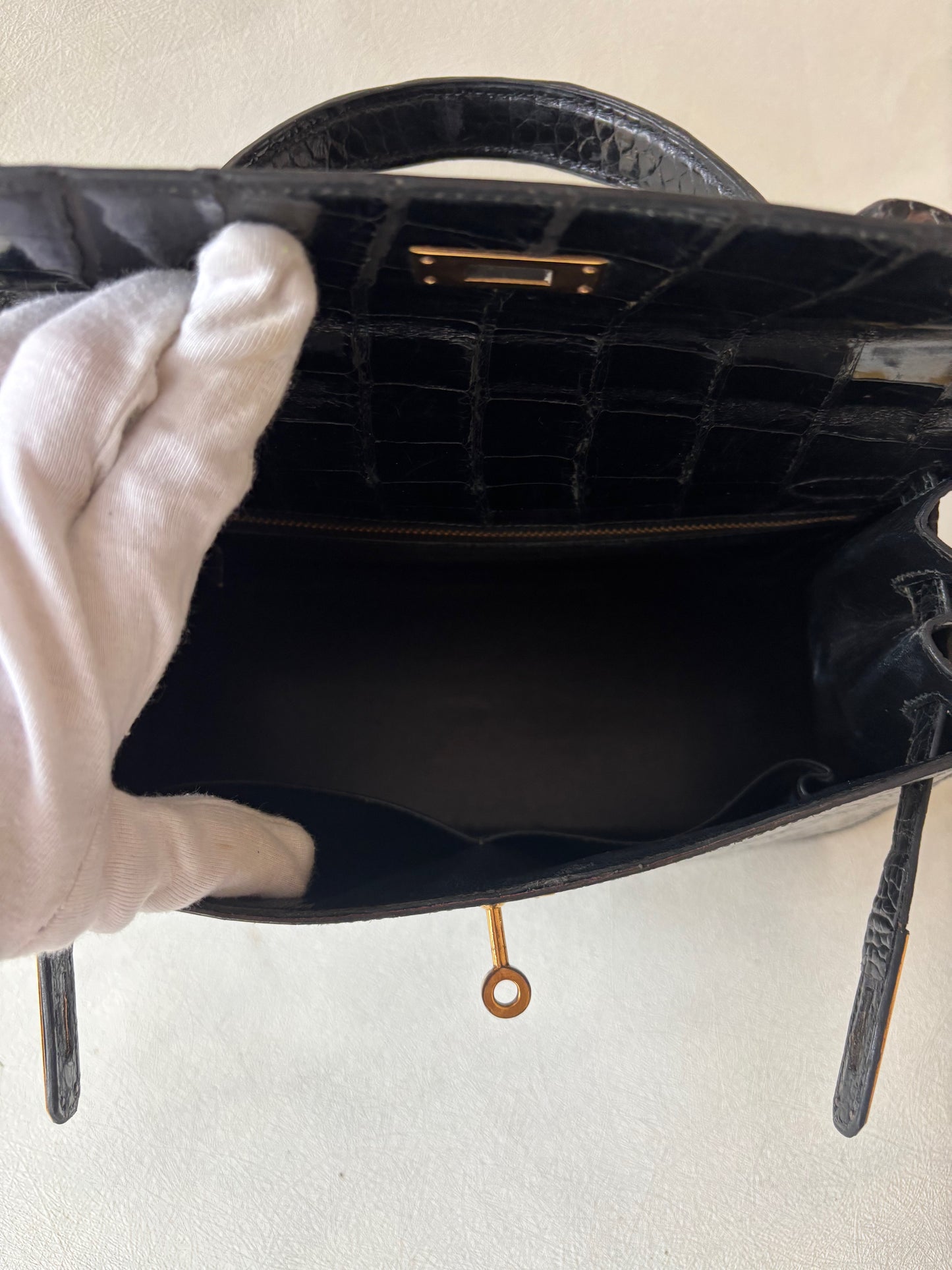 HERMÈS Sac Kelly 28 Alligator