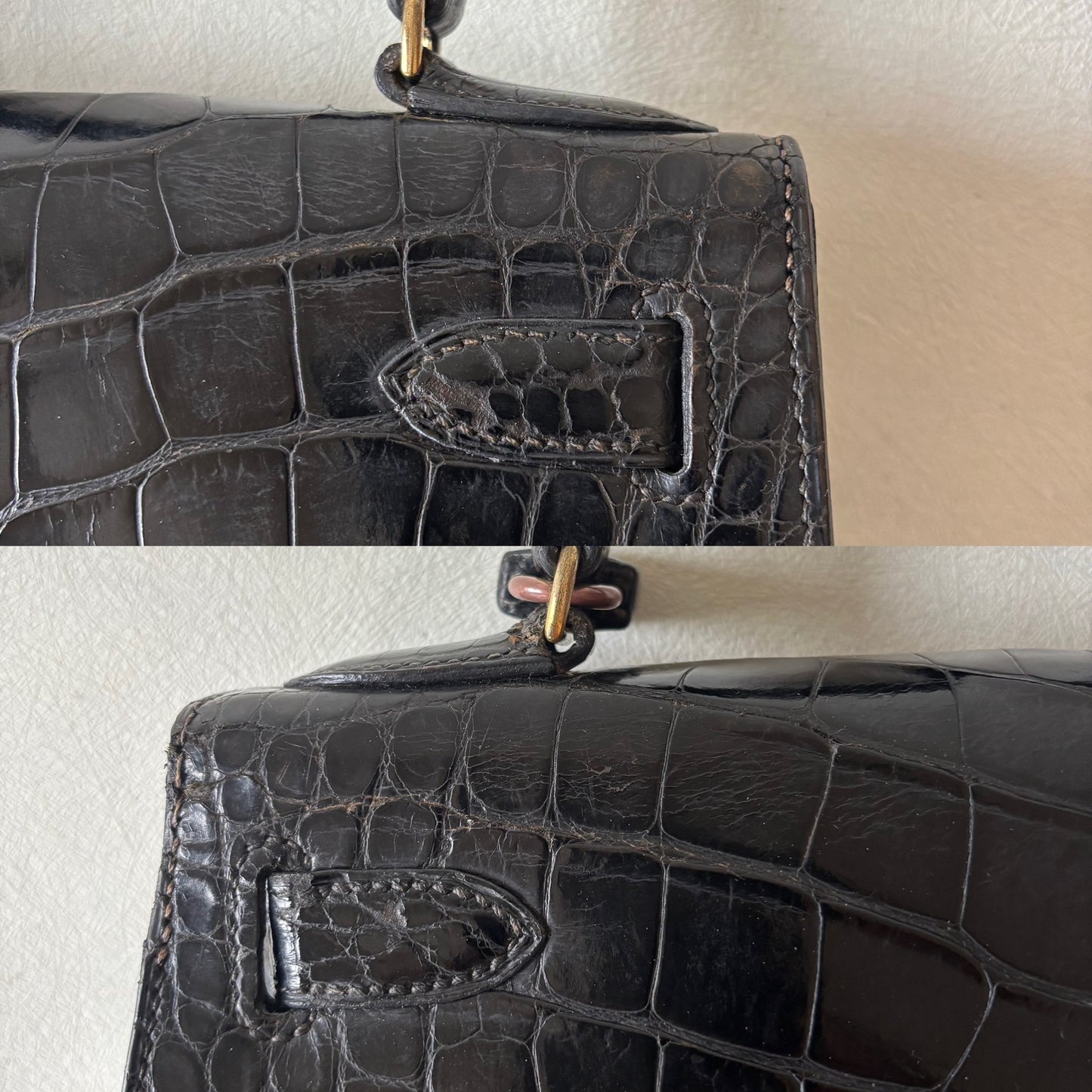 HERMÈS Sac Kelly 28 Alligator