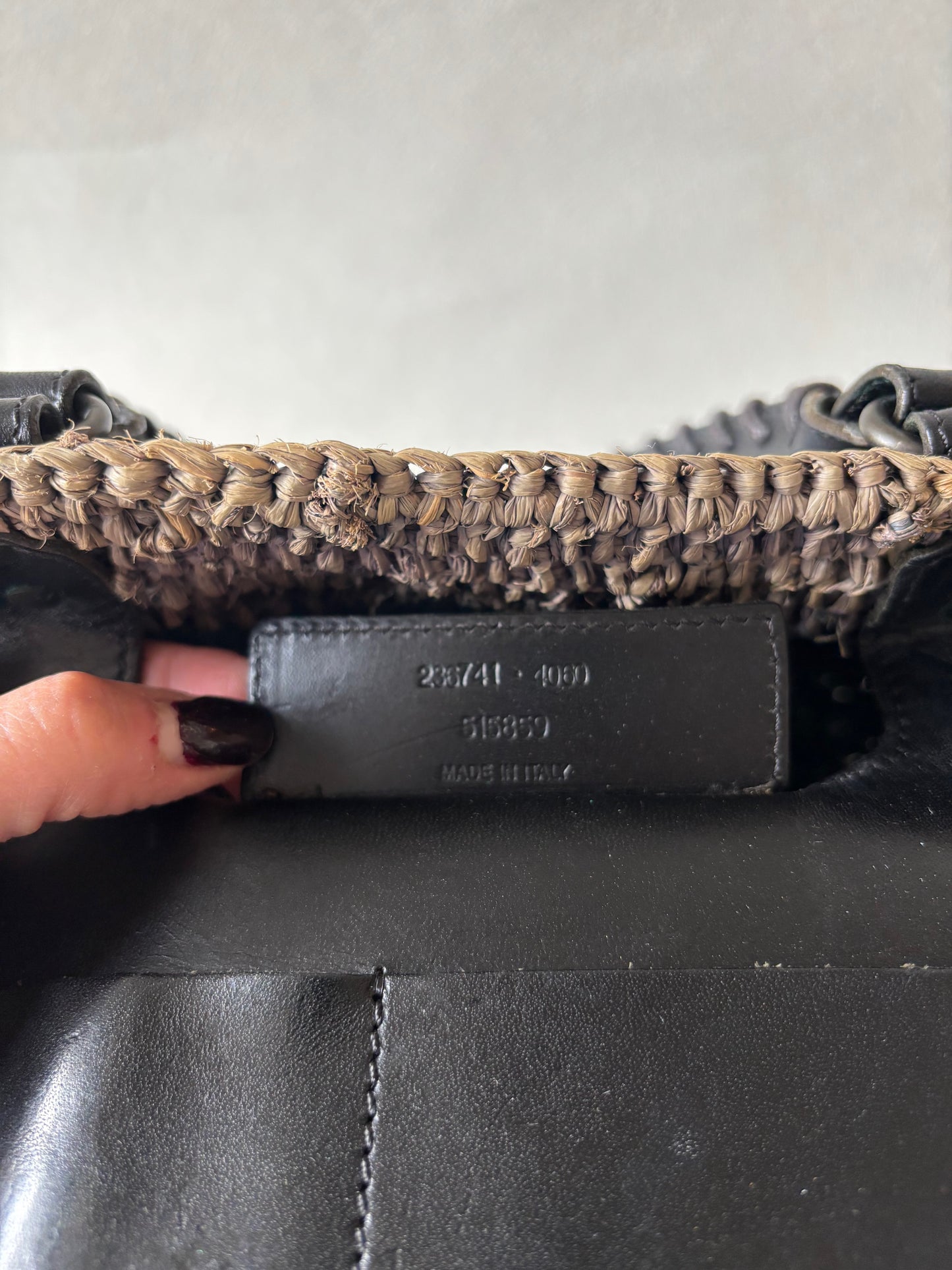 BALENCIAGA Panier raphia