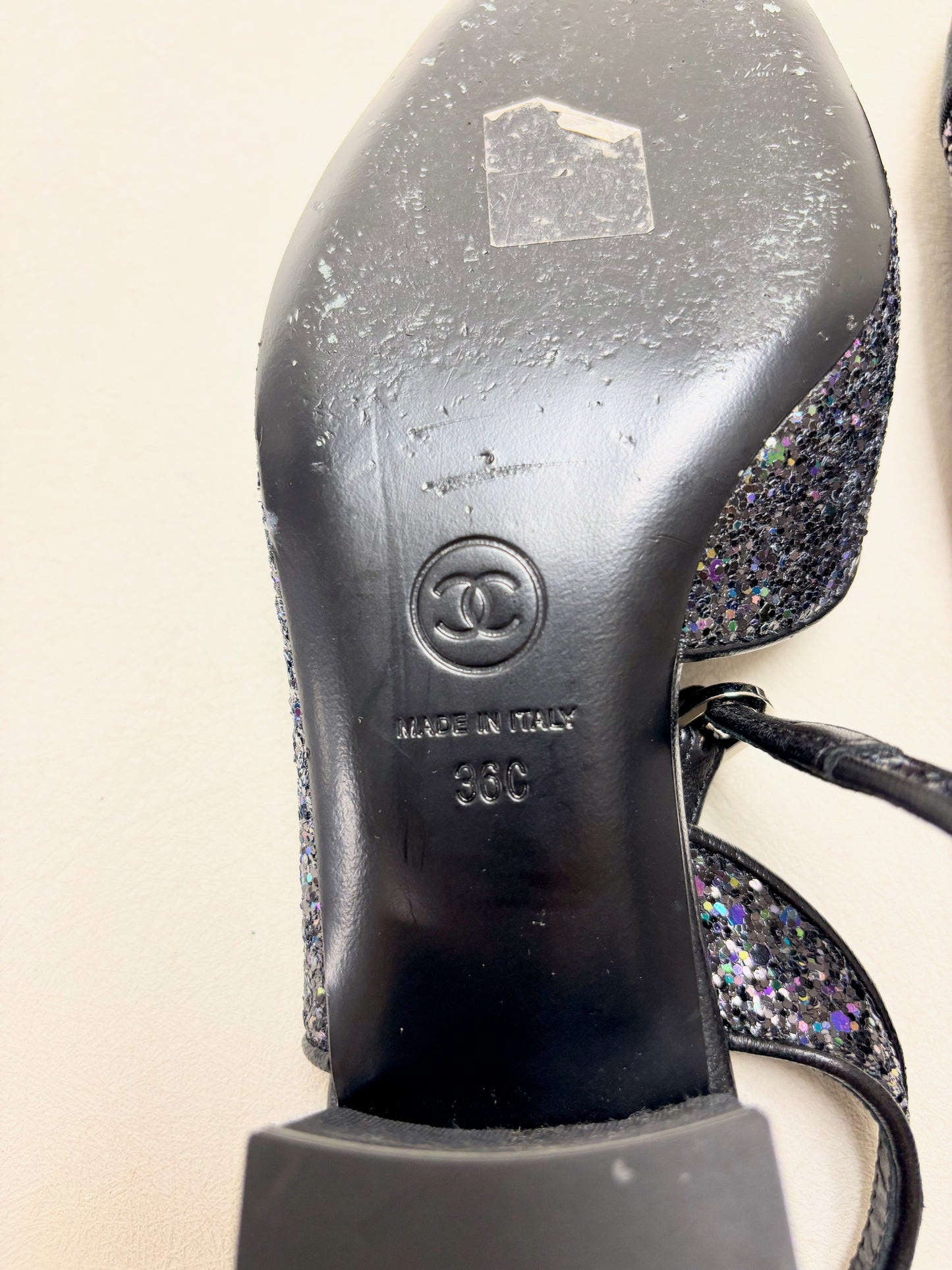 CHANEL Ballerines paillettes