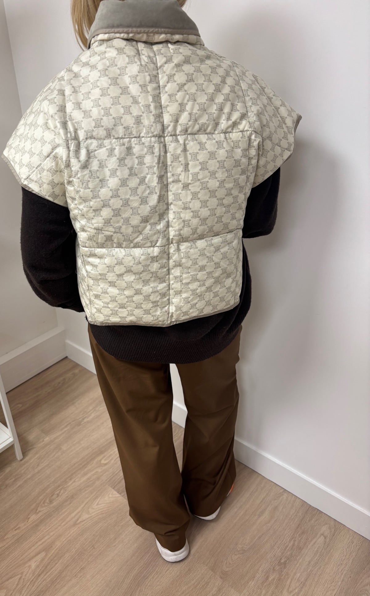 CÉLINE Poncho matelassé