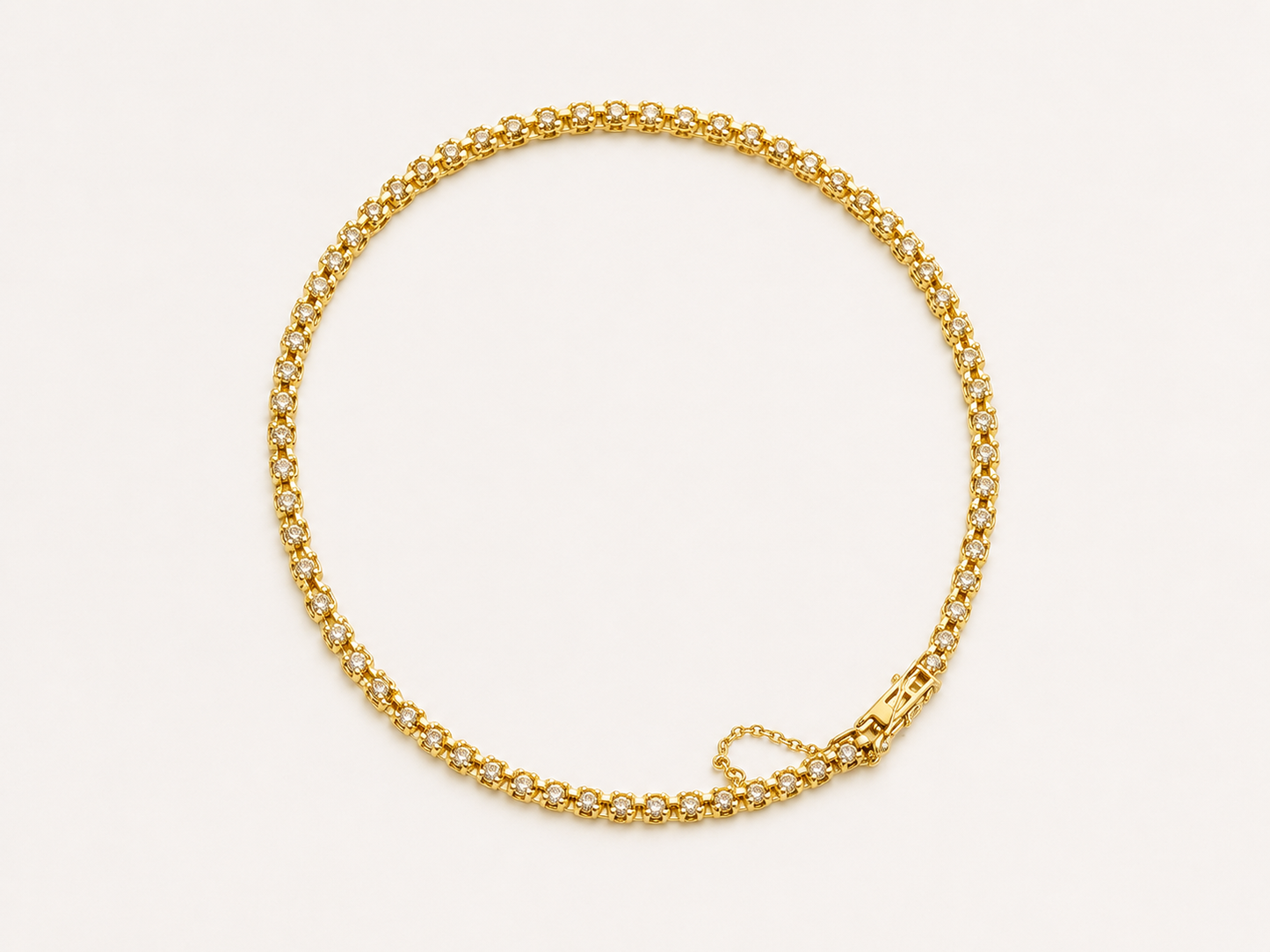Bracelet Tennis en Or et Diamants
