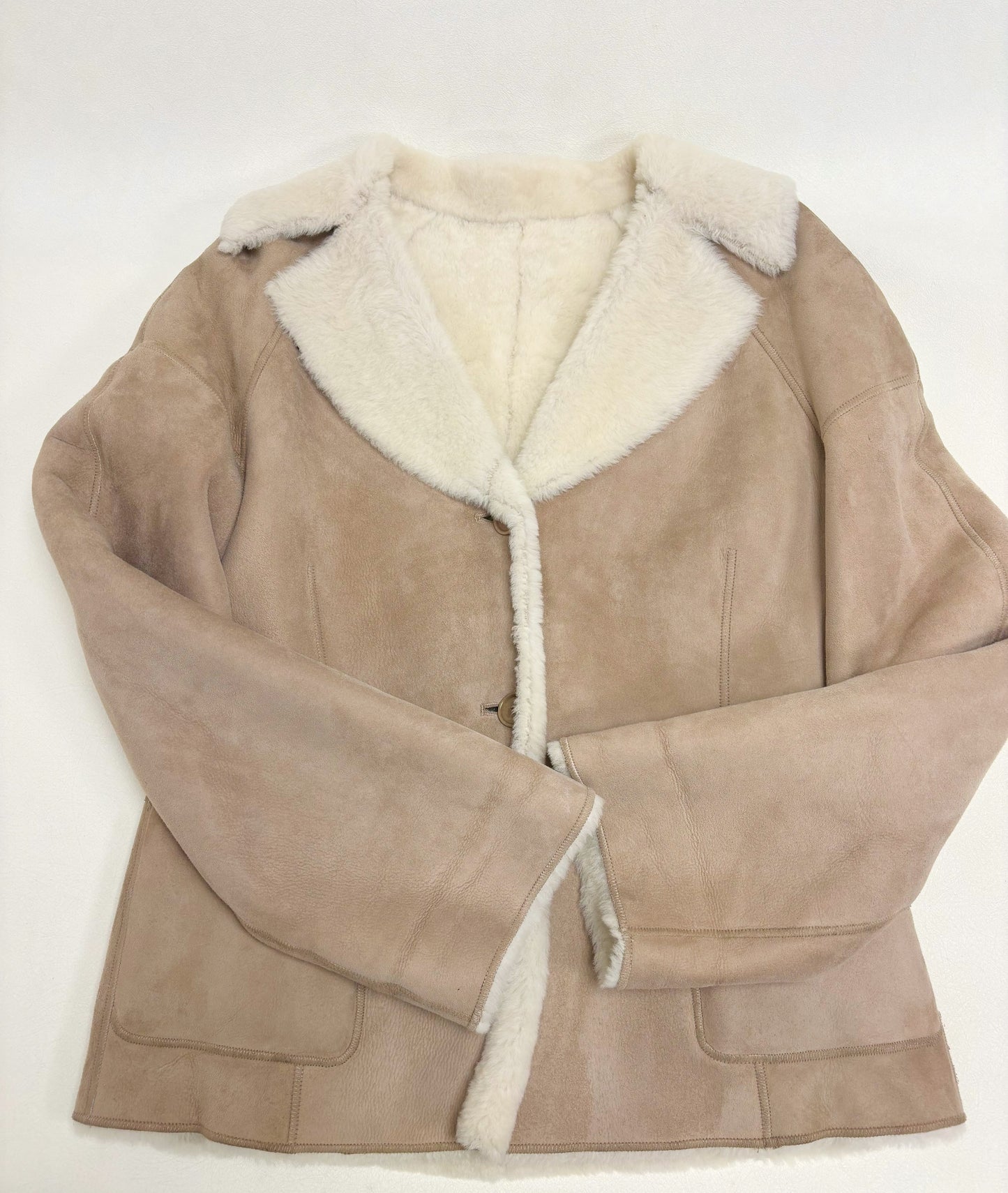 LOEWE Veste peau lainée