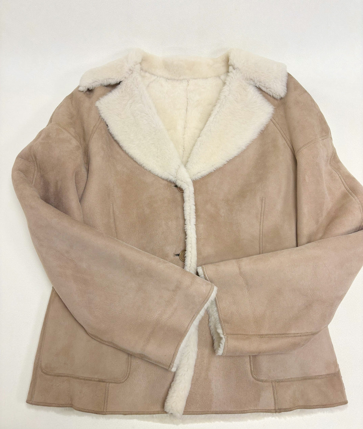 LOEWE Veste peau lainée