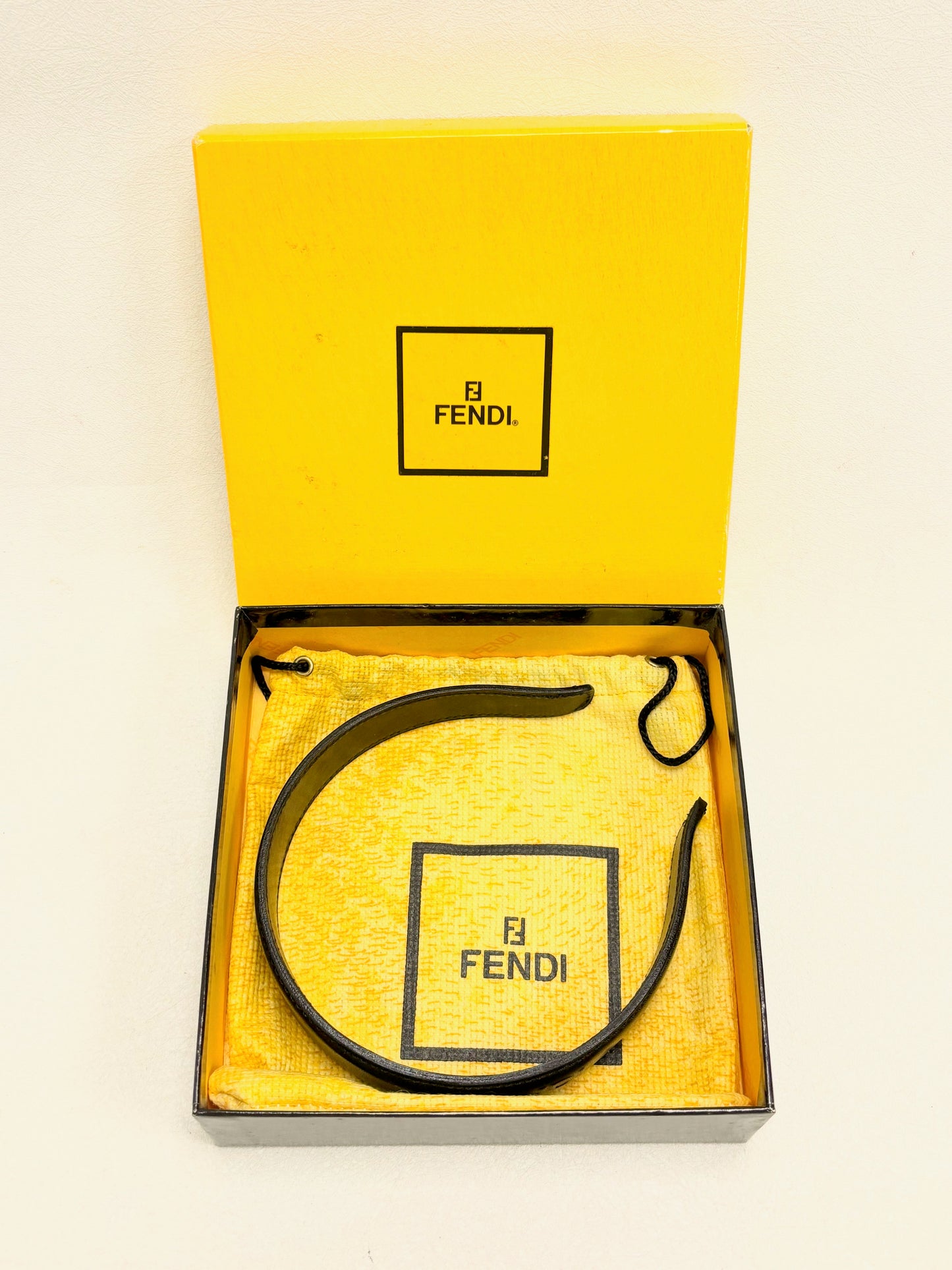 FENDI Serre-tête cuir