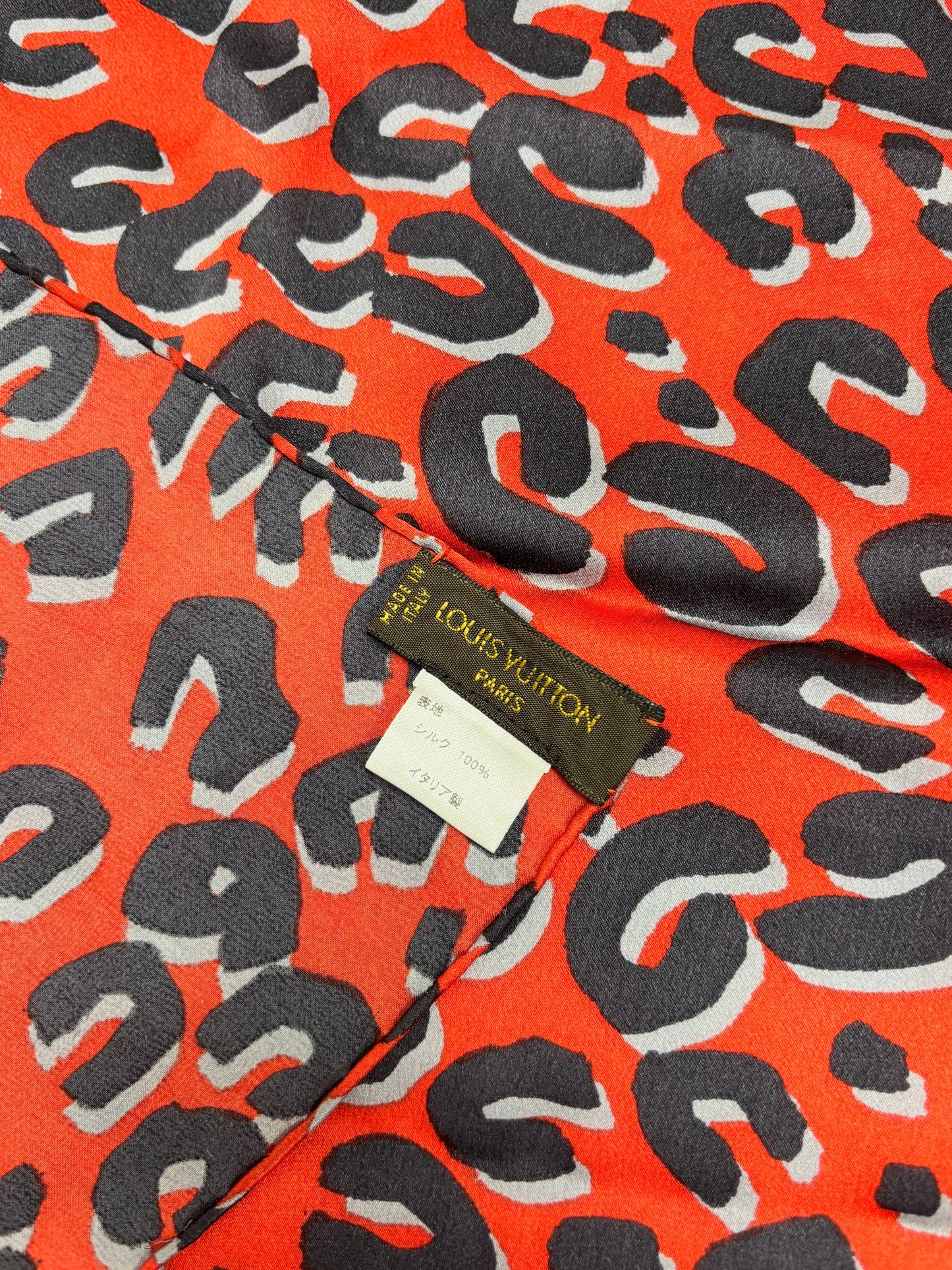 LOUIS VUITTON x Stephen Sprouse Carré soie