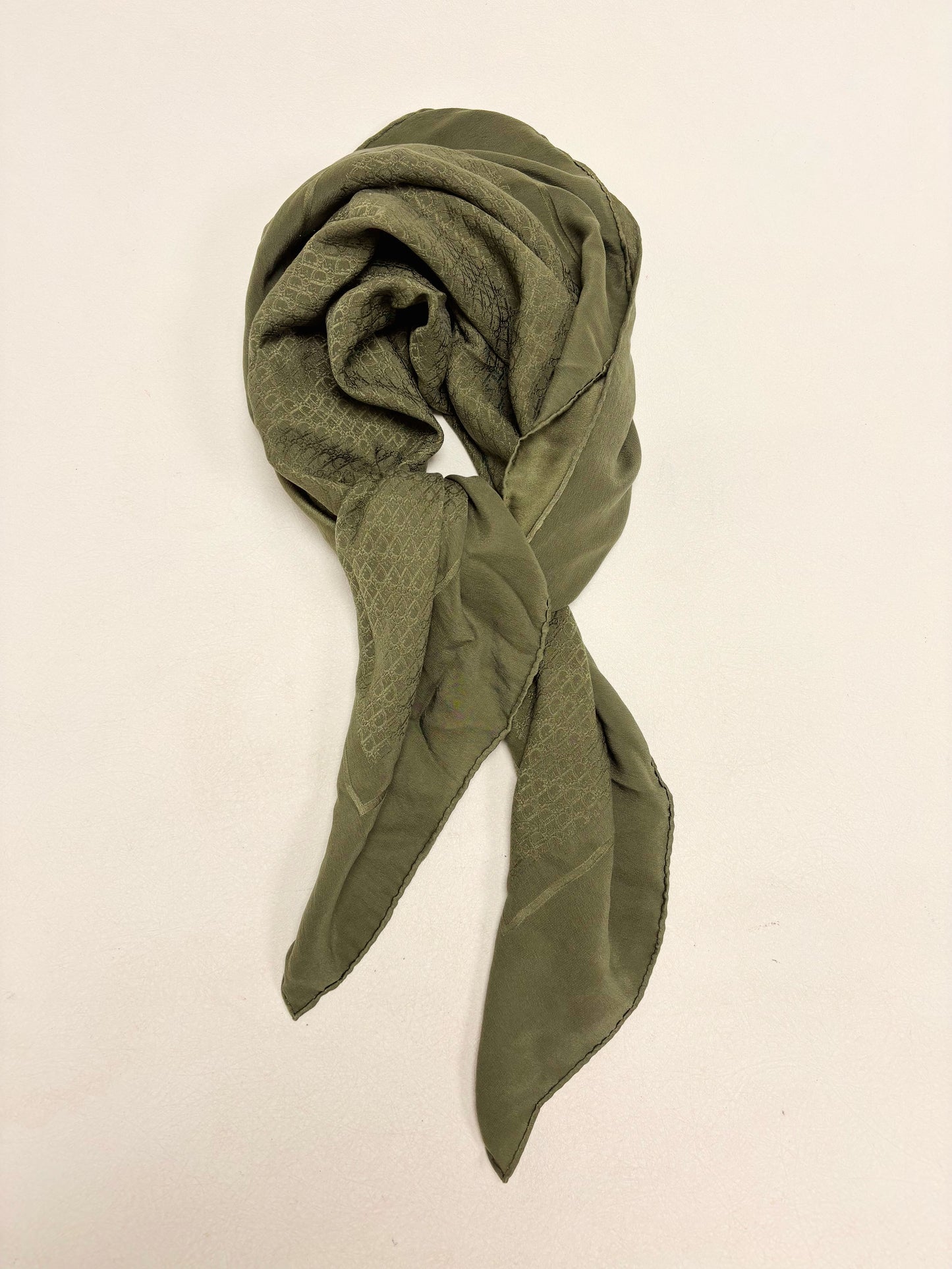 DIOR Foulard Carré Oblique en soie