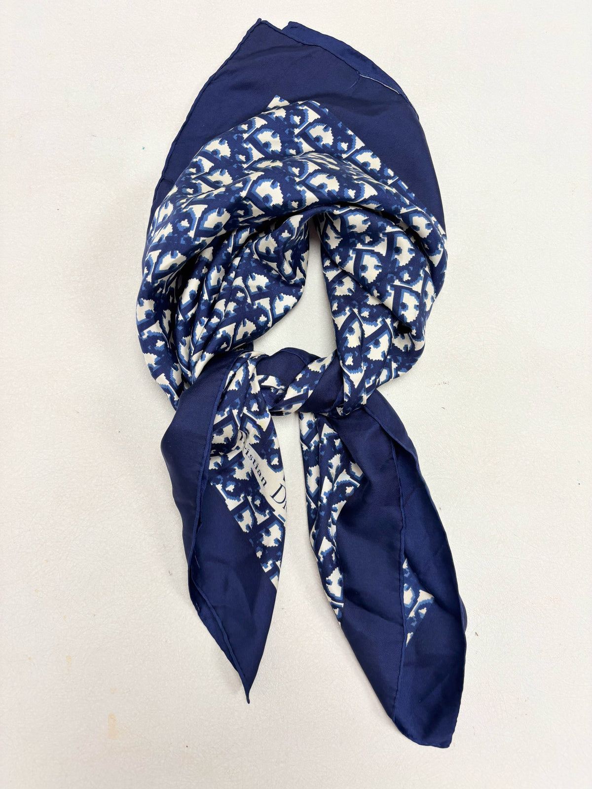 DIOR Foulard Carré Oblique en soie