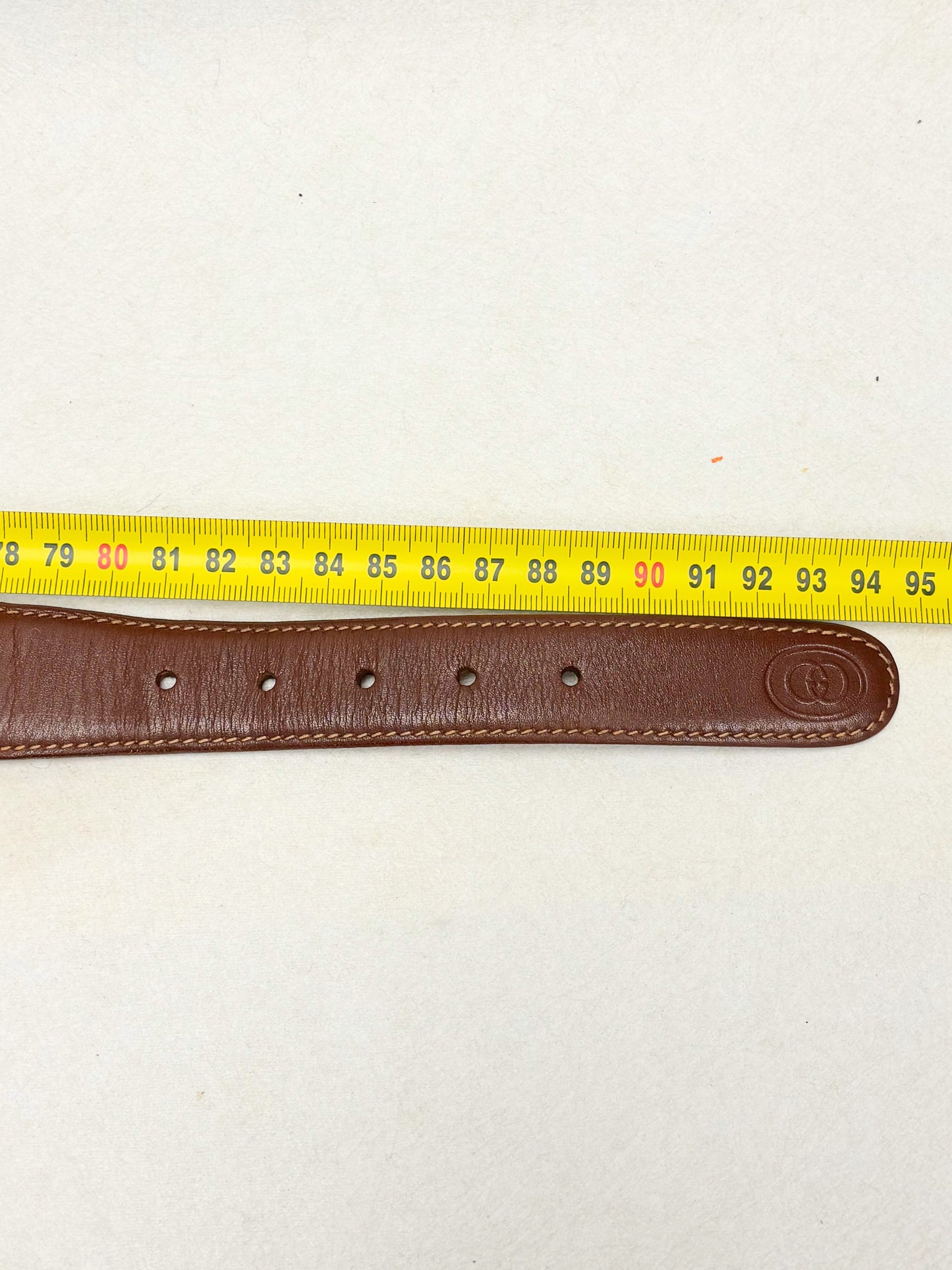 GUCCI Ceinture Toile et cuir