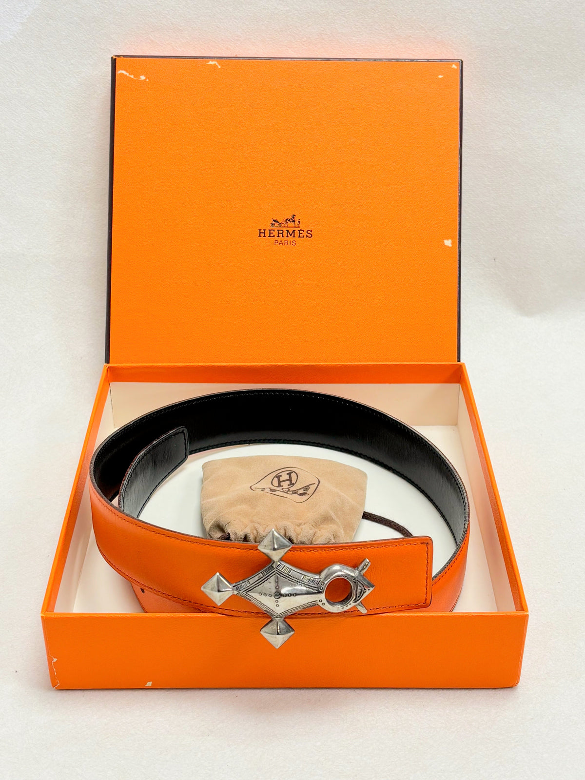 HERMÈS Ceinture Réversible Touareg