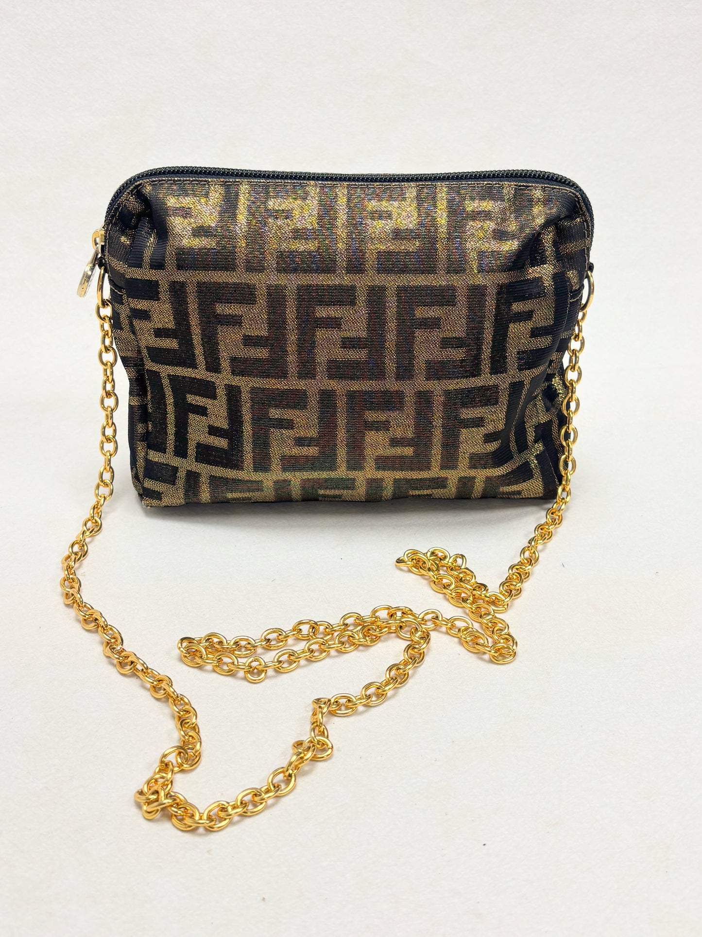 FENDI Sac Zucca Lamé