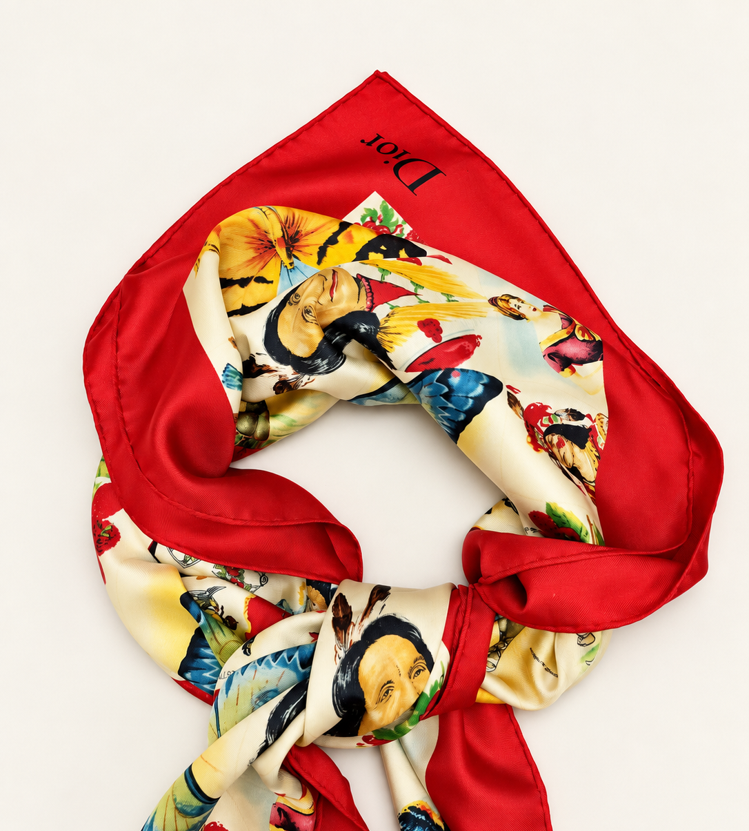 DIOR Foulard Carré en soie 2002